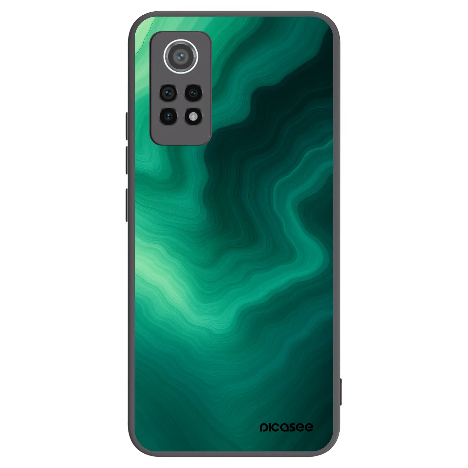 Picasee Μαύρη θήκη σιλικόνης για Xiaomi Redmi Note 12 Pro 4G - Malachite