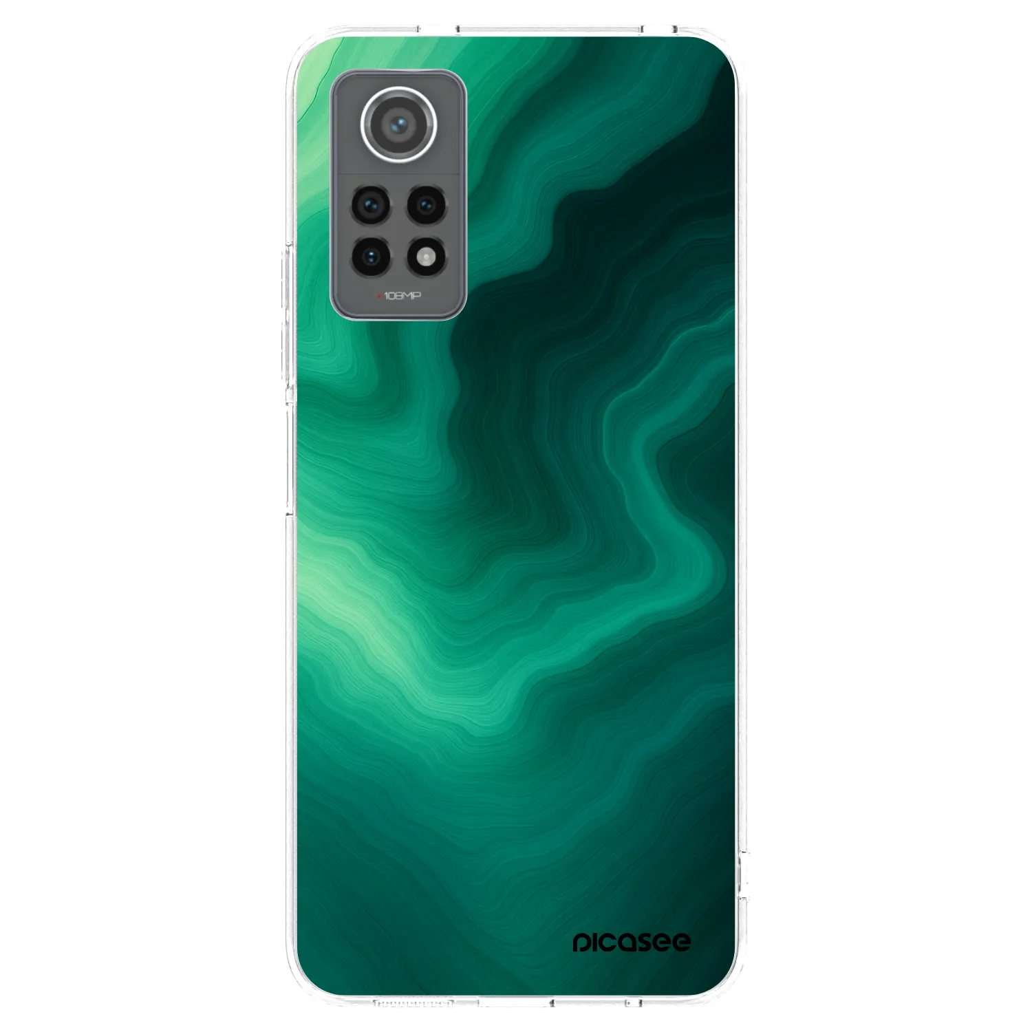 Picasee διαφανής θήκη σιλικόνης Xiaomi Redmi Note 12 Pro 4G - Malachite