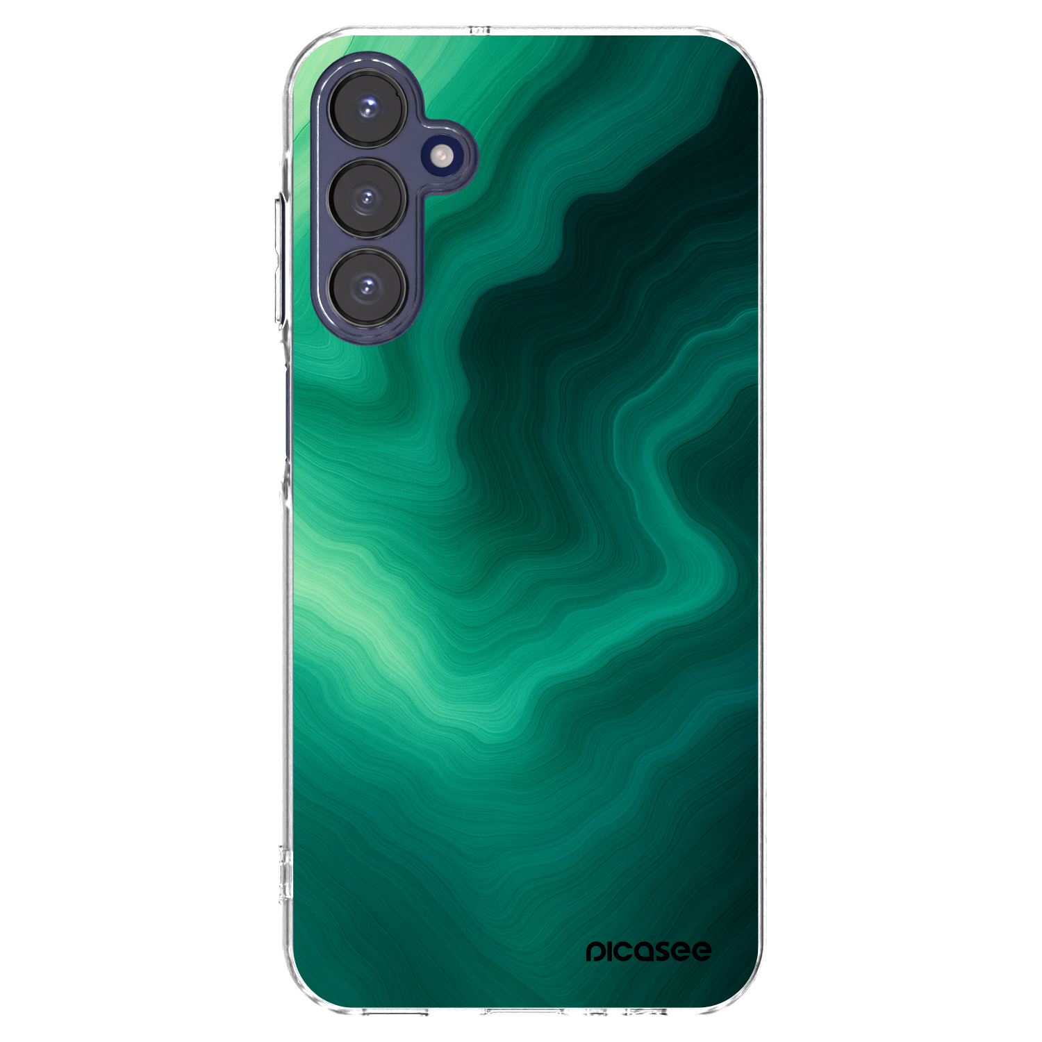 Picasee διαφανής θήκη σιλικόνης Samsung Galaxy A15 A155F 4G - Malachite