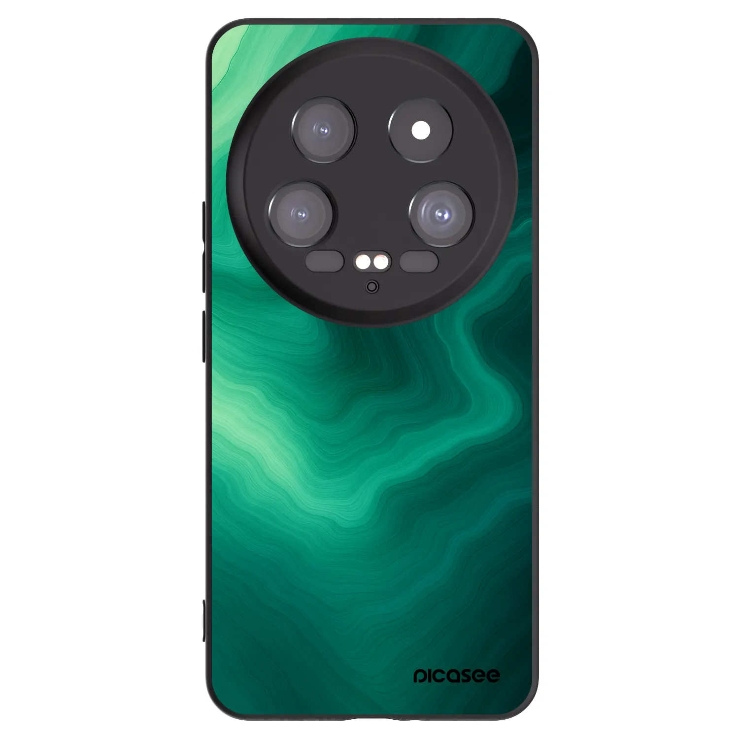 Picasee Μαύρη θήκη σιλικόνης για Xiaomi 14 Ultra - Malachite