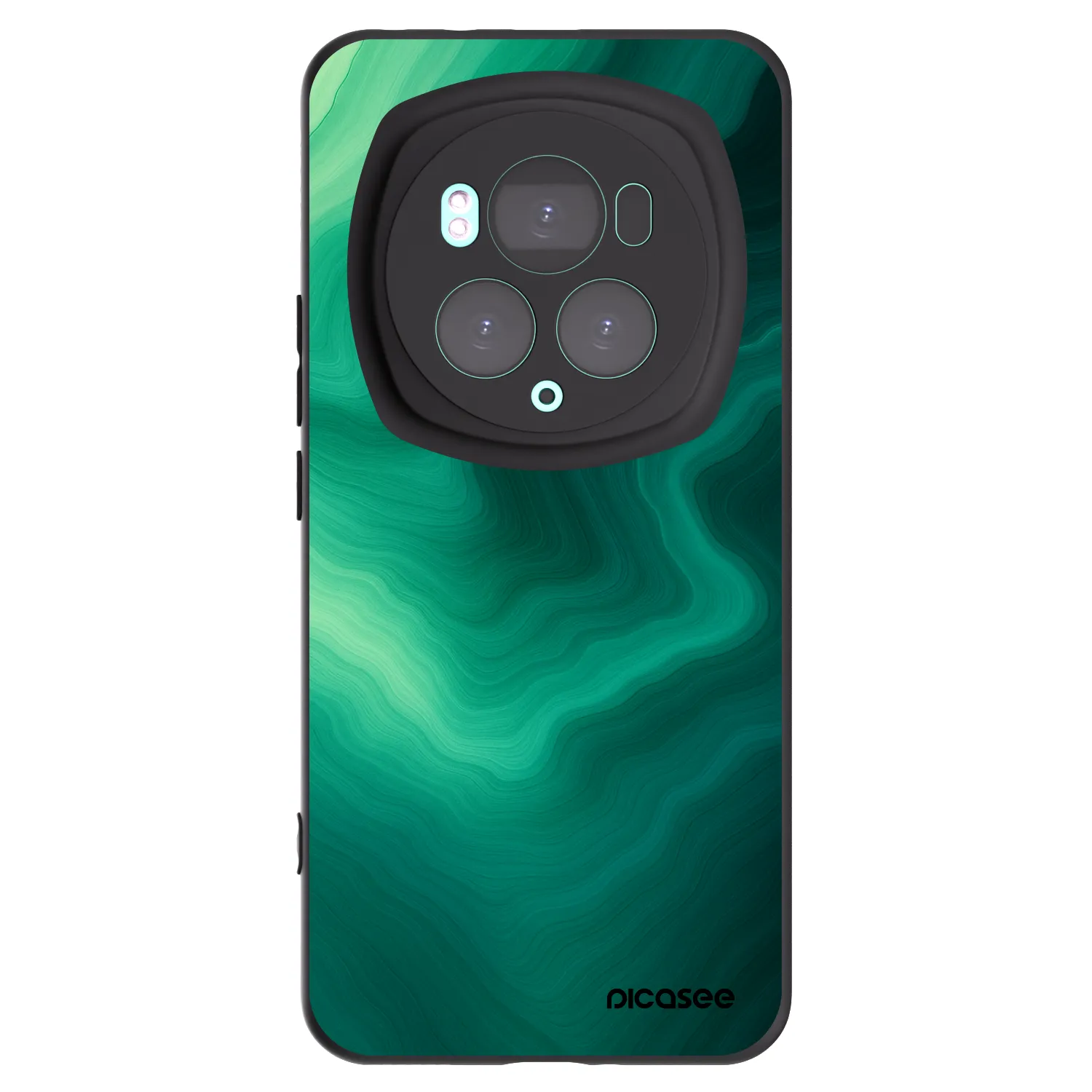 Picasee Μαύρη θήκη σιλικόνης για Honor Magic6 Pro - Malachite