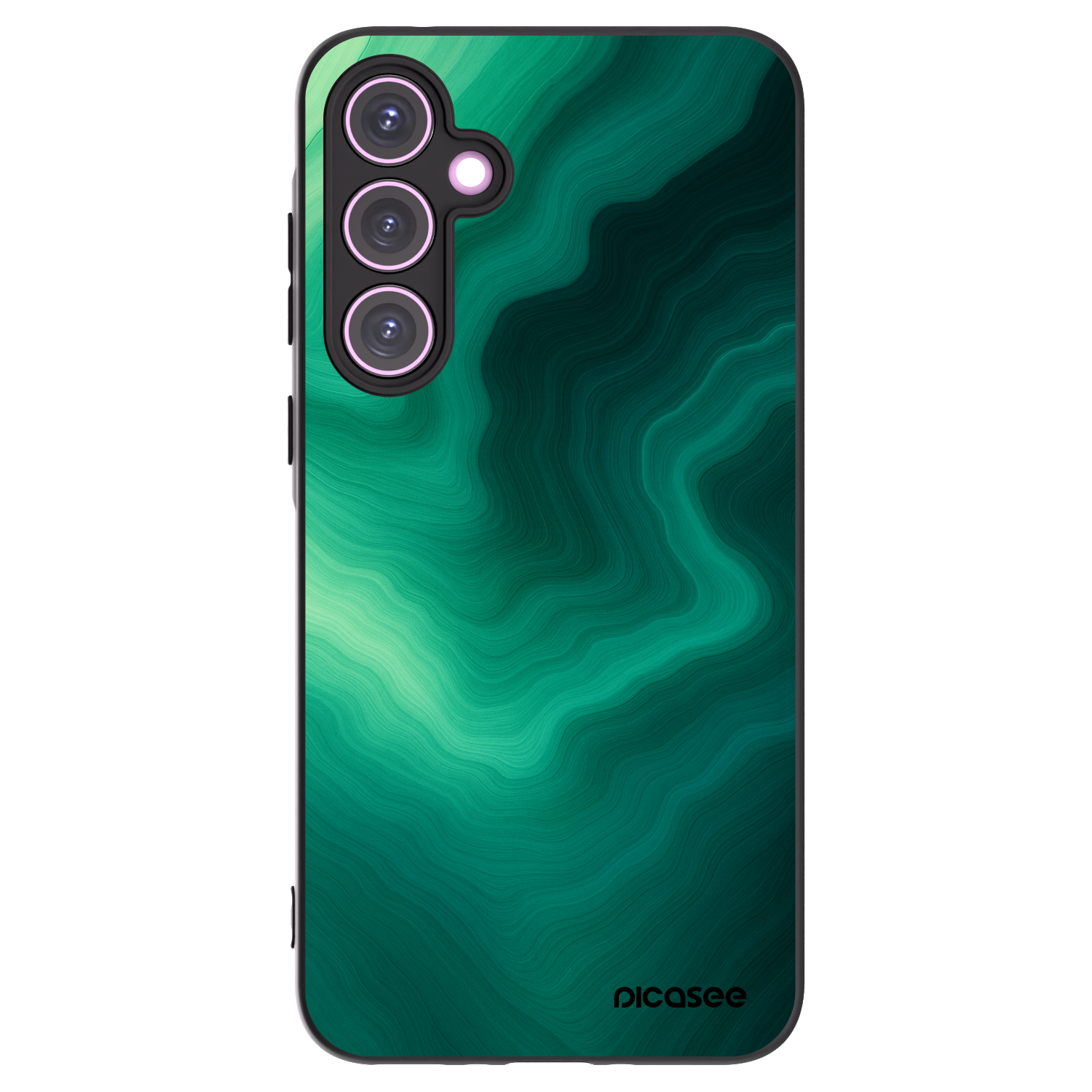 Picasee Μαύρη θήκη σιλικόνης για Samsung Galaxy A35 5G A356B - Malachite