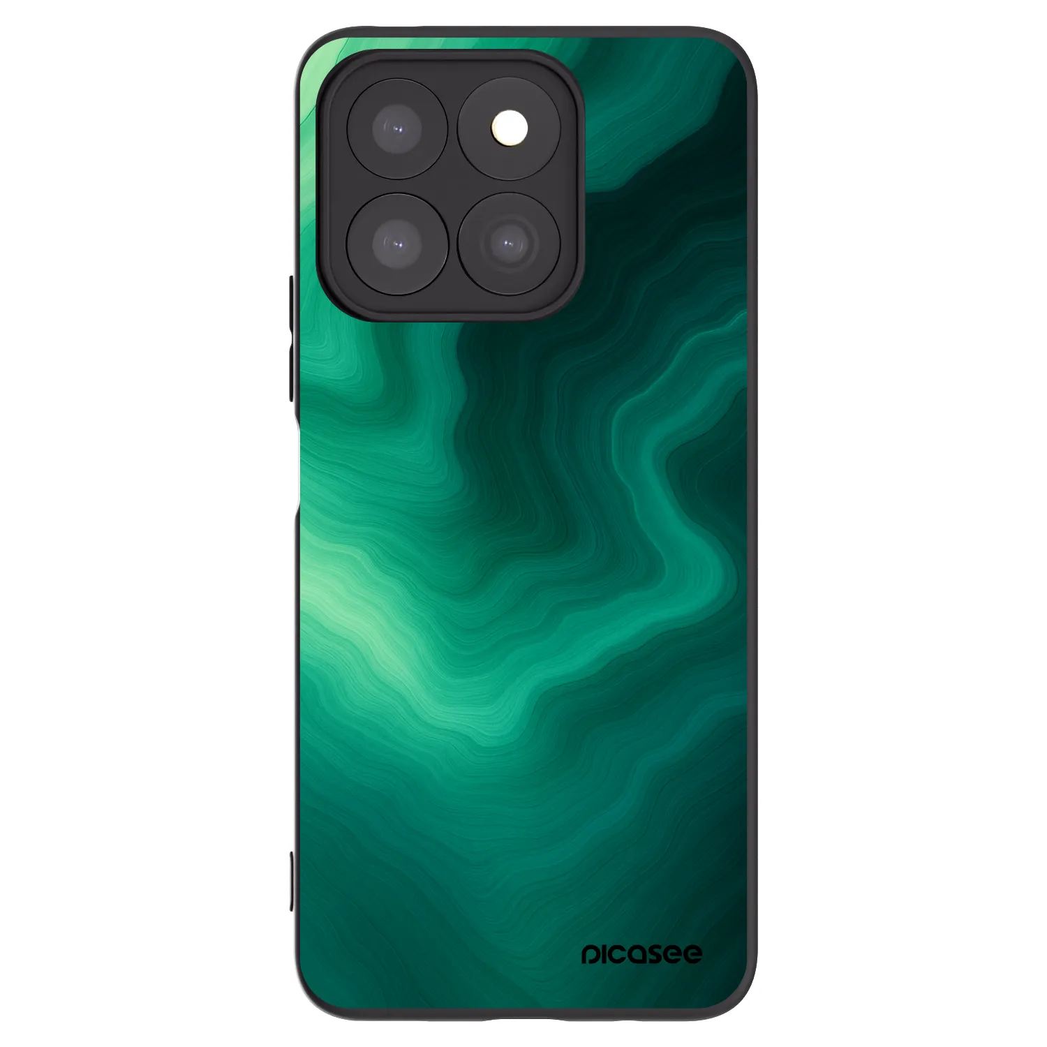 Picasee Μαύρη θήκη σιλικόνης για Honor X8b - Malachite