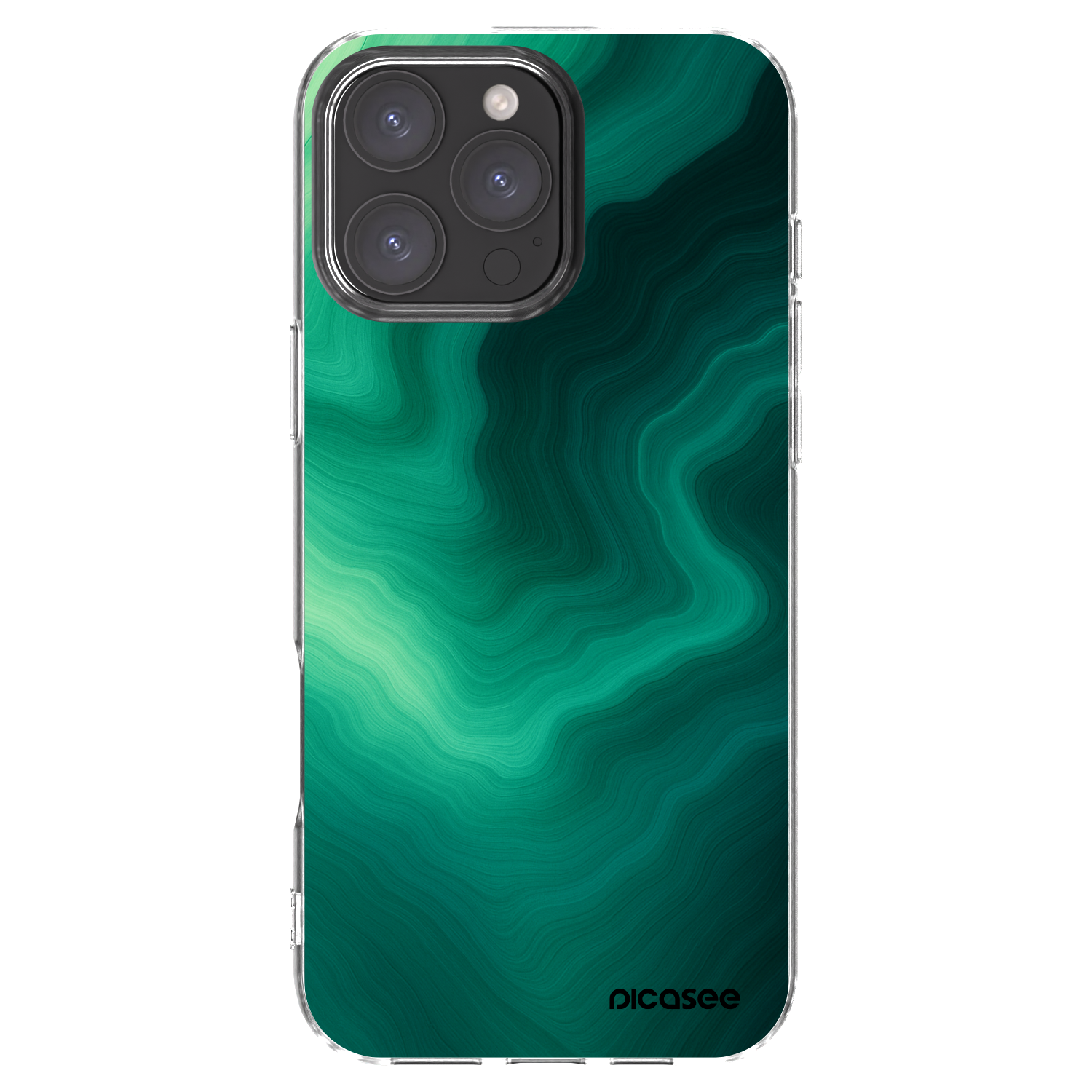 Picasee διαφανής θήκη σιλικόνης Apple iPhone 16 Pro Max - Malachite