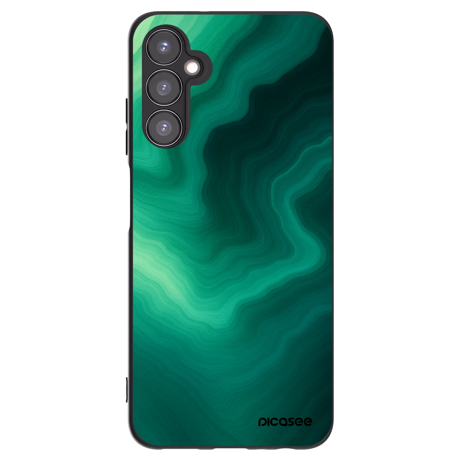 Picasee Μαύρη θήκη σιλικόνης για Samsung Galaxy A05s A057G - Malachite