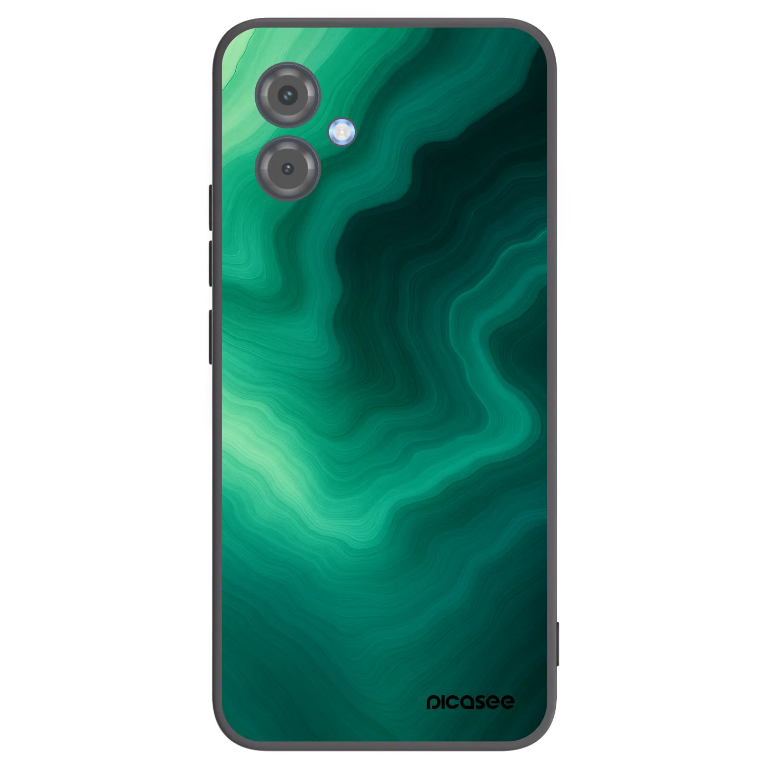 Picasee Μαύρη θήκη σιλικόνης για Motorola Moto G14 - Malachite