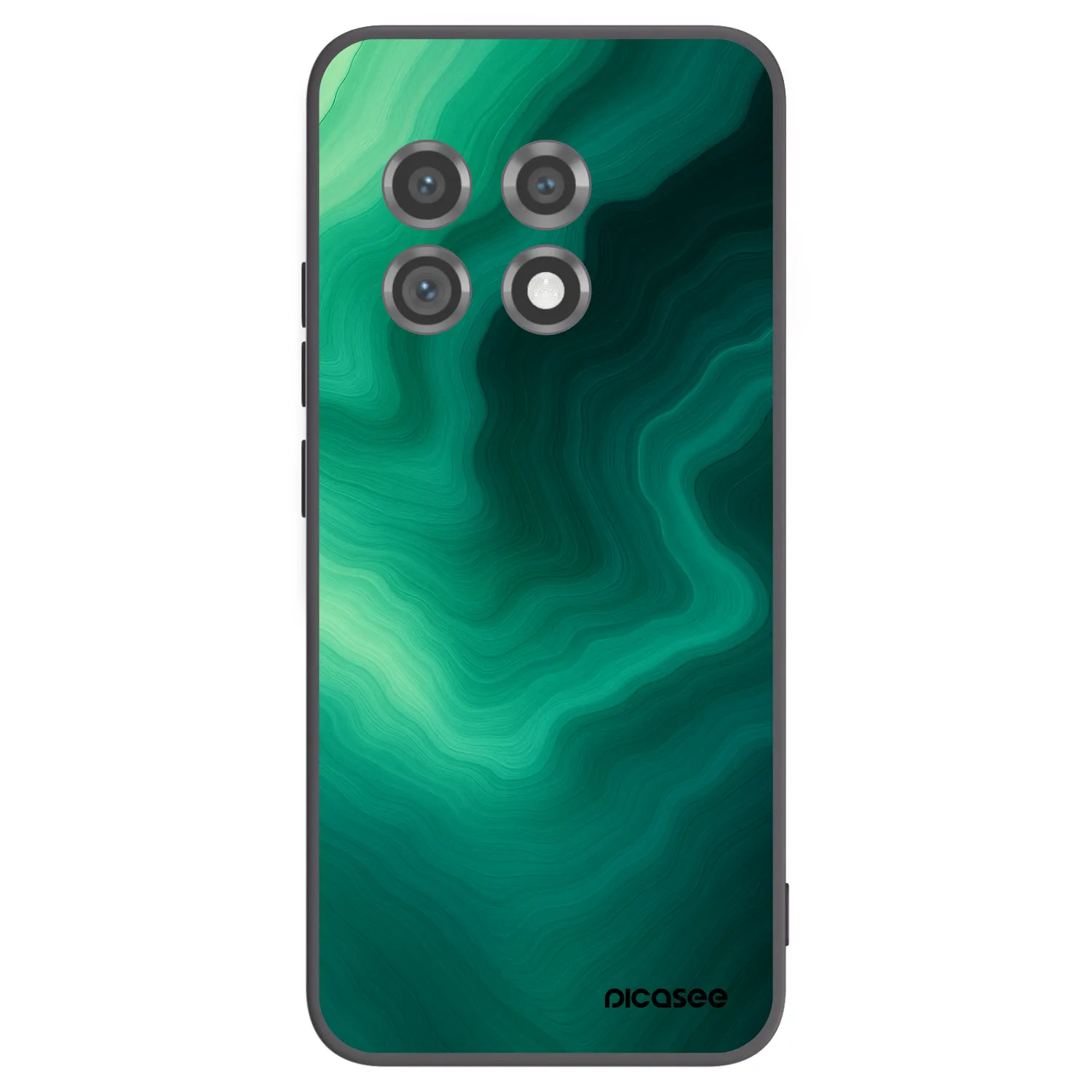Picasee Μαύρη θήκη σιλικόνης για OnePlus 11 5G - Malachite