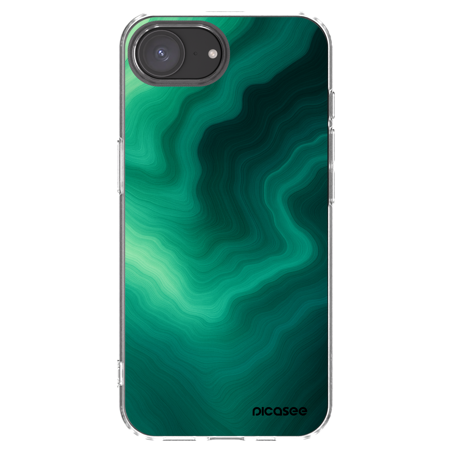 Picasee διαφανής θήκη σιλικόνης Apple iPhone 16e - Malachite