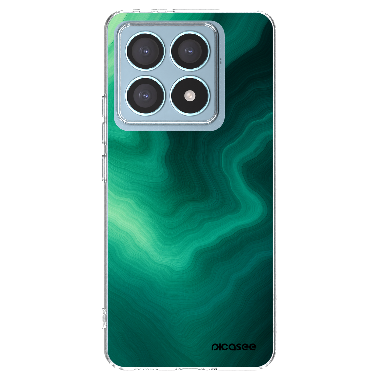 Picasee διαφανής θήκη σιλικόνης Xiaomi 14T Pro - Malachite