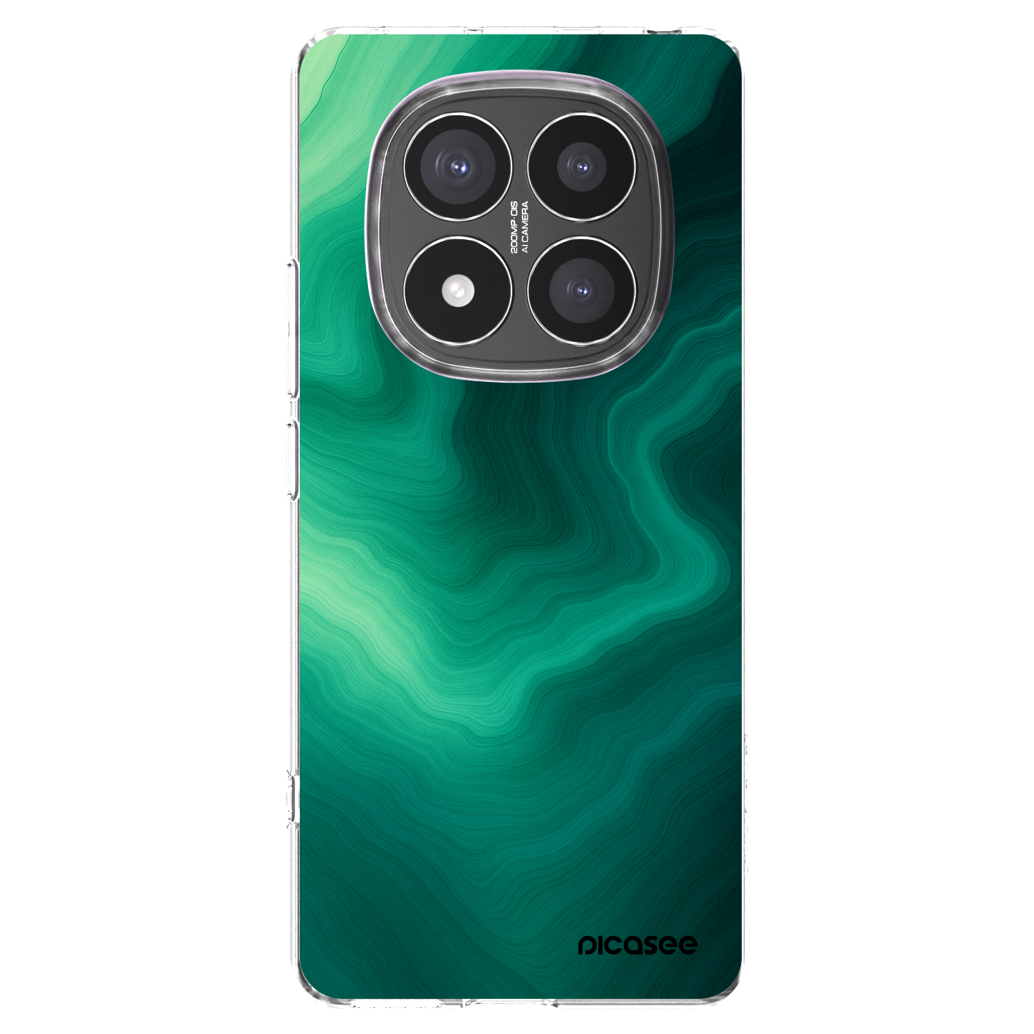 Picasee διαφανής θήκη σιλικόνης Xiaomi Redmi Note 14 Pro+ 5G - Malachite