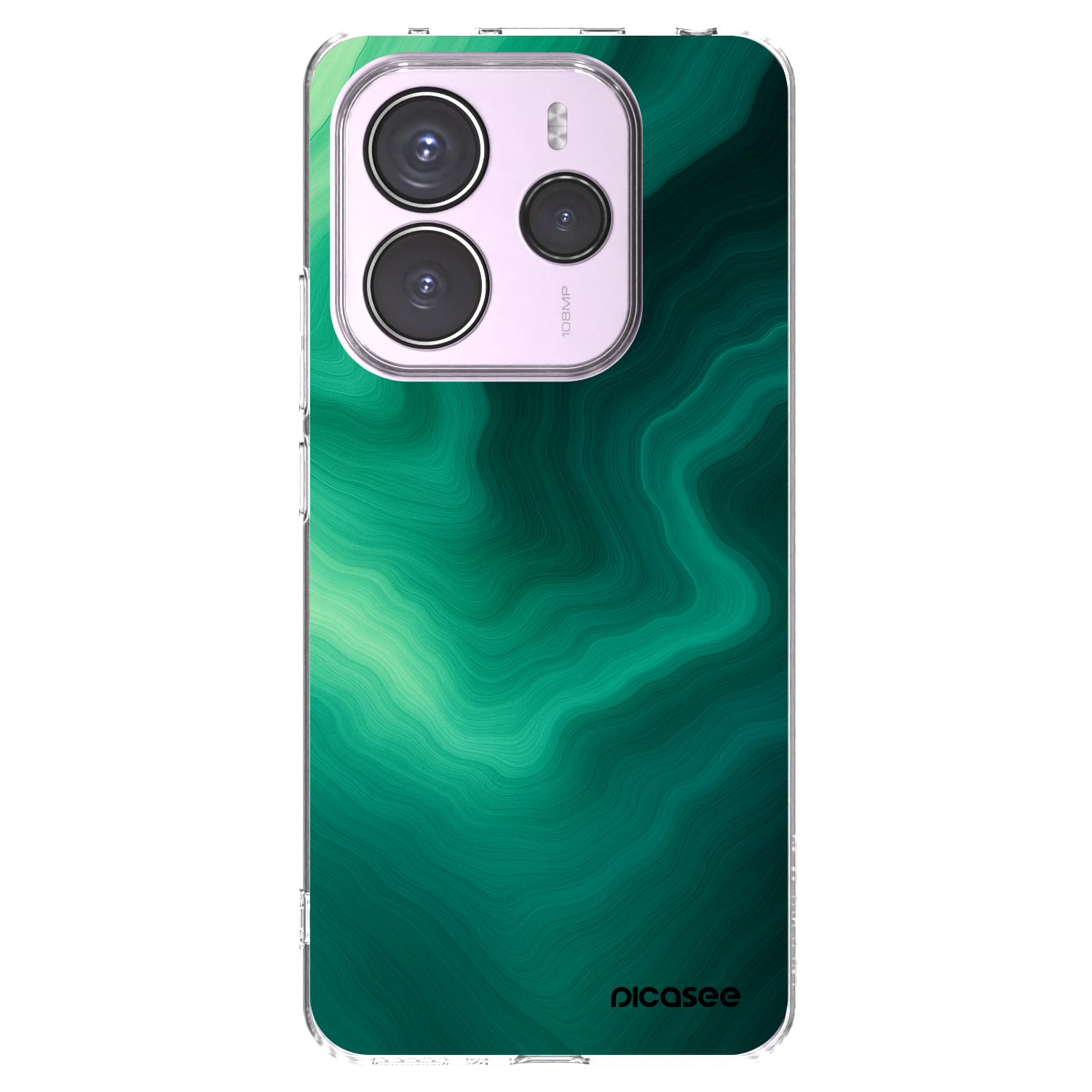 Picasee διαφανής θήκη σιλικόνης Xiaomi Redmi Note 14 5G - Malachite