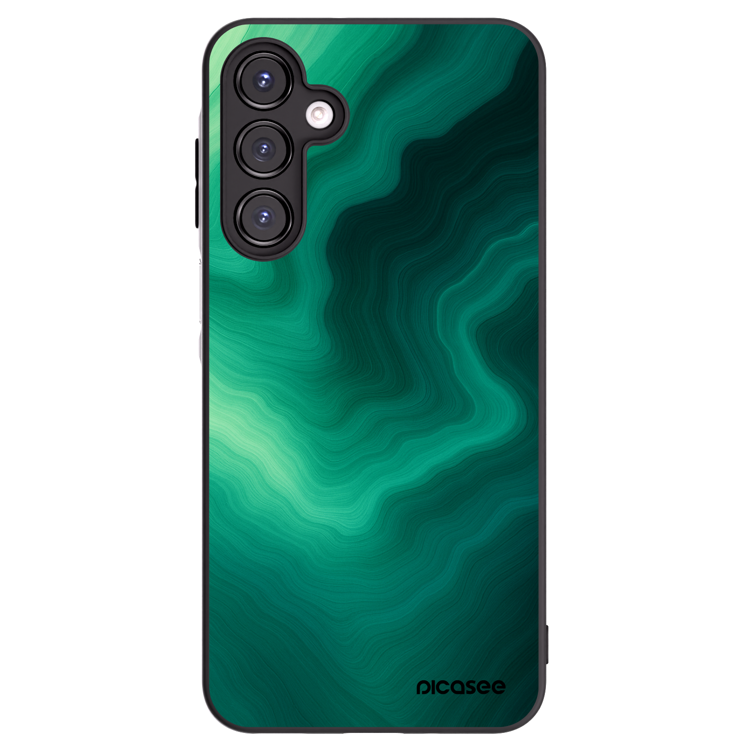 Picasee Μαύρη θήκη σιλικόνης για Samsung Galaxy A16 5G - Malachite