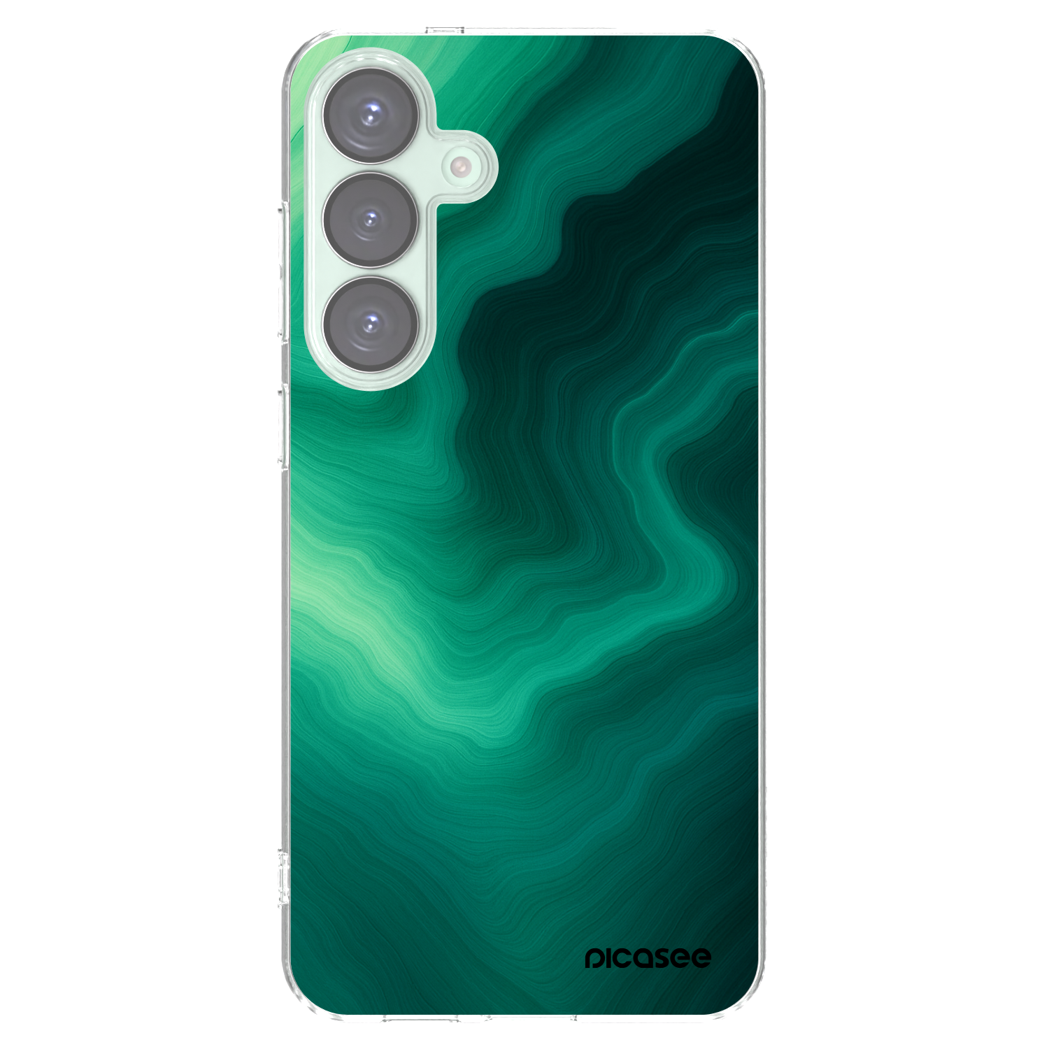 Picasee διαφανής θήκη σιλικόνης Samsung Galaxy S25+ 5G - Malachite