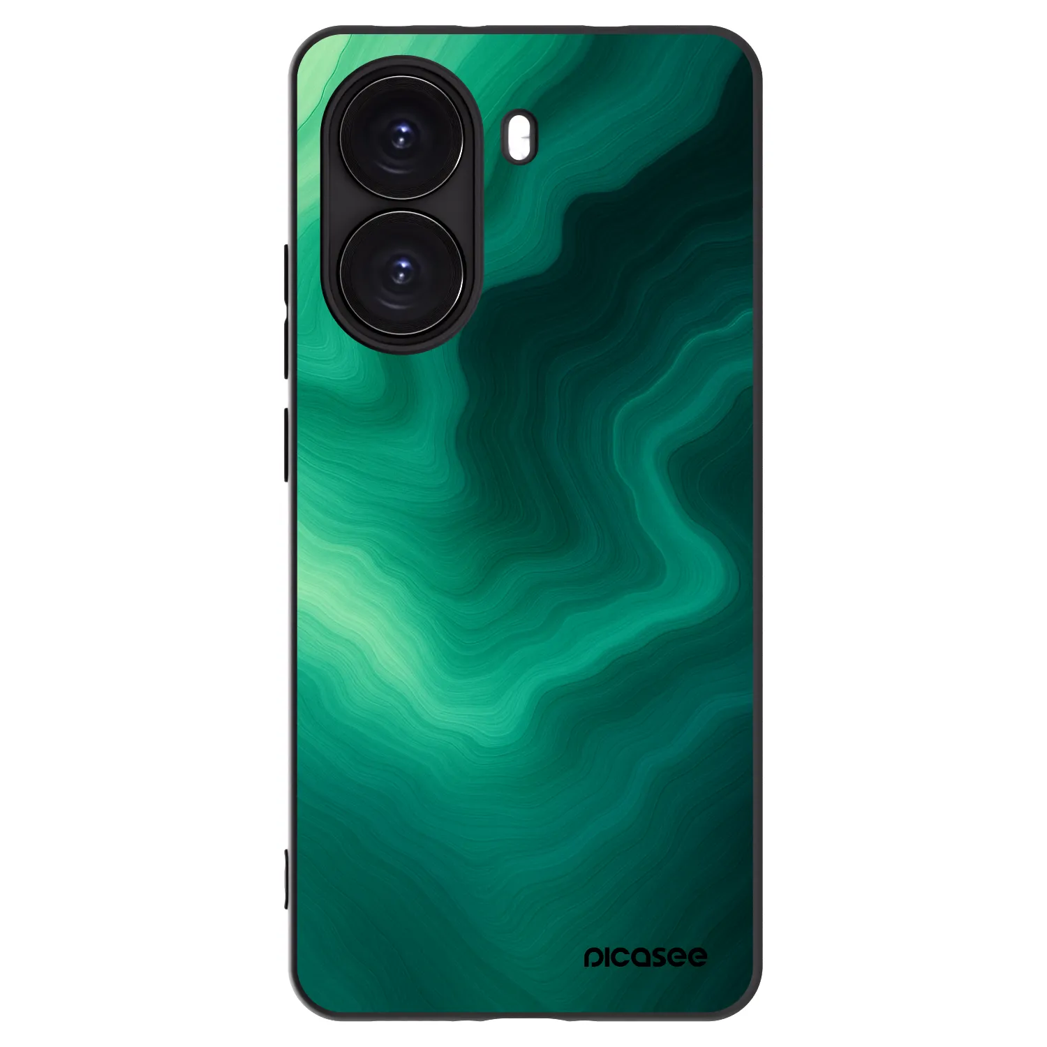 Picasee Μαύρη θήκη σιλικόνης για Xiaomi Poco X7 Pro 5G - Malachite