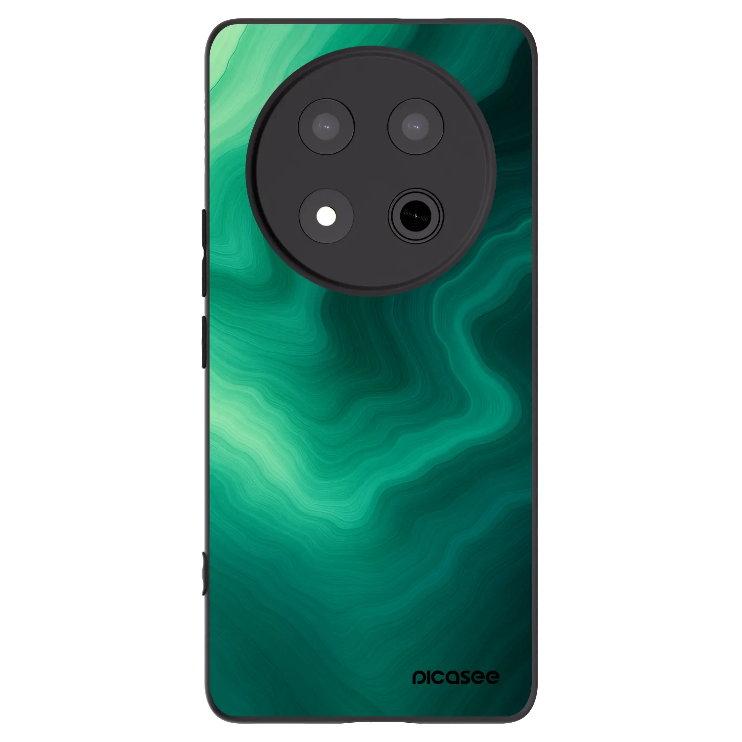 Picasee Μαύρη θήκη σιλικόνης για Honor Magic7 Lite 5G - Malachite