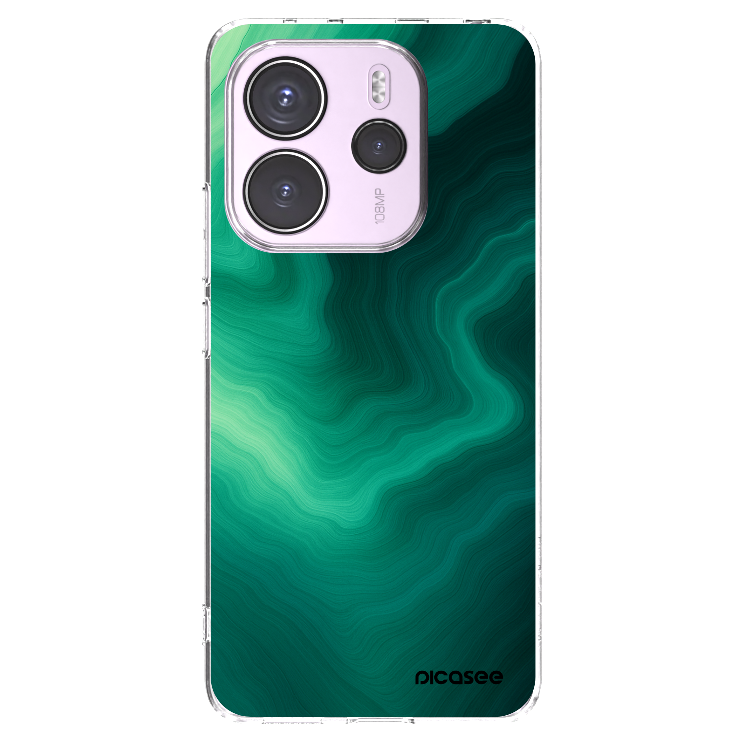 Picasee διαφανής θήκη σιλικόνης Xiaomi Redmi Note 14 4G - Malachite
