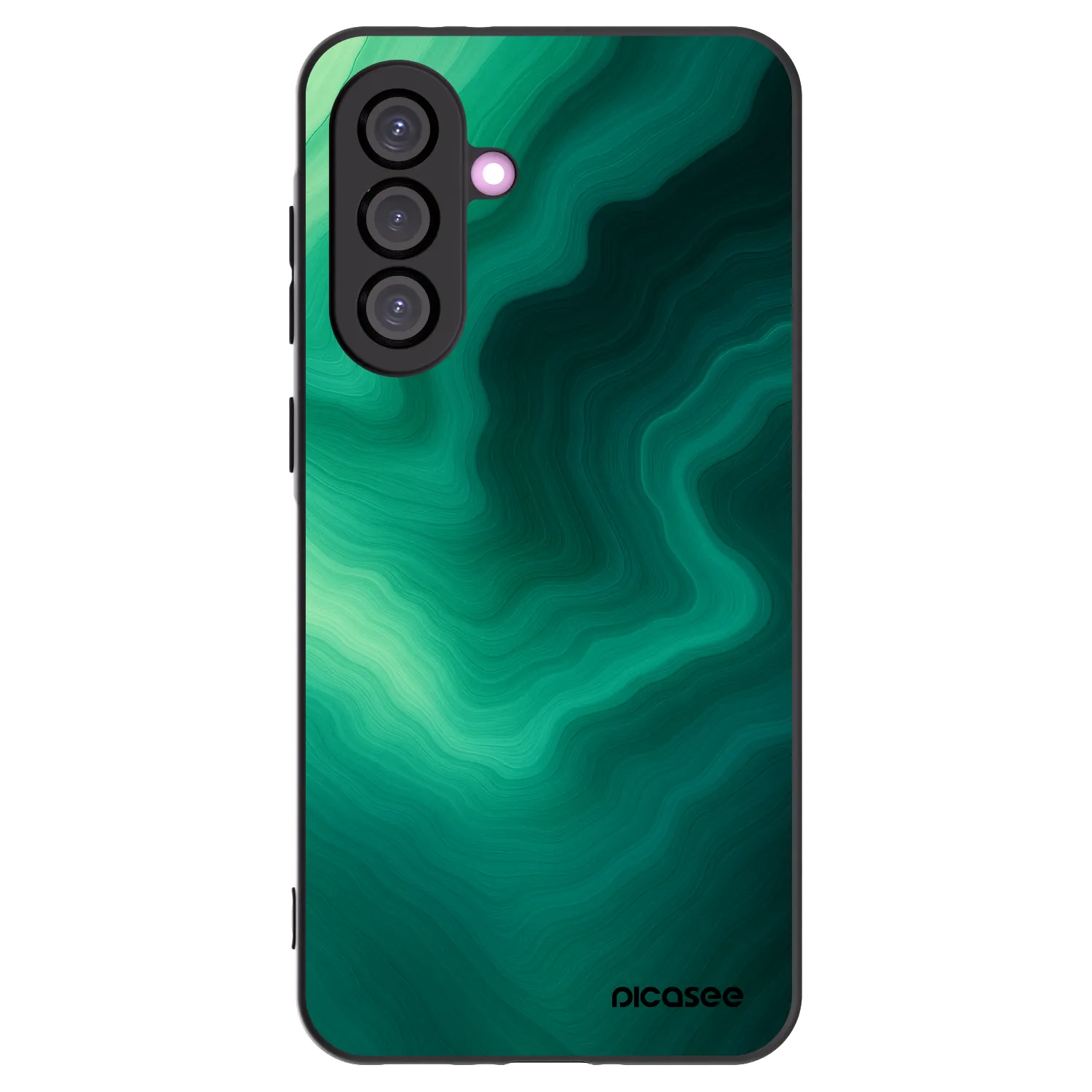 Picasee Μαύρη θήκη σιλικόνης για Samsung Galaxy A56 5G A566B - Malachite