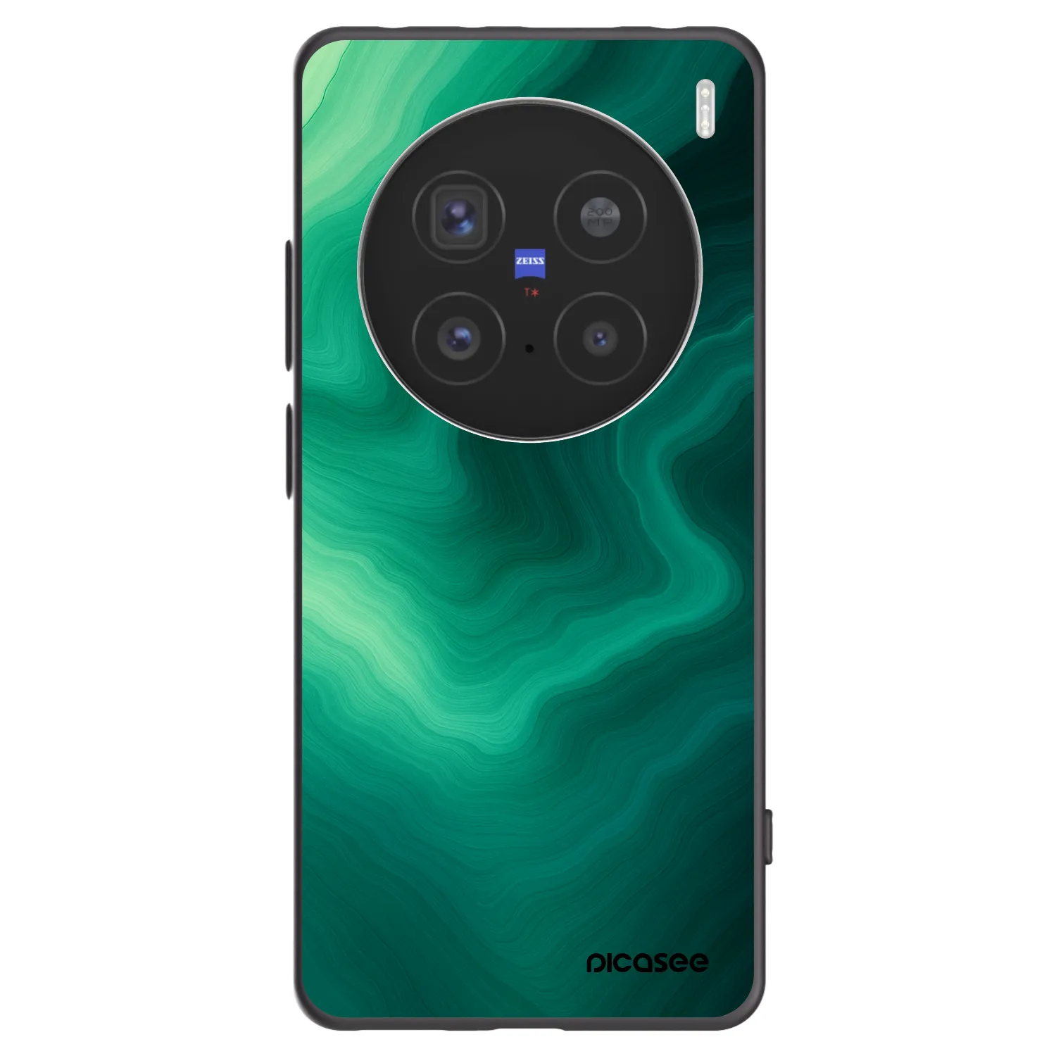 Picasee Μαύρη θήκη σιλικόνης για Vivo X200 Pro - Malachite