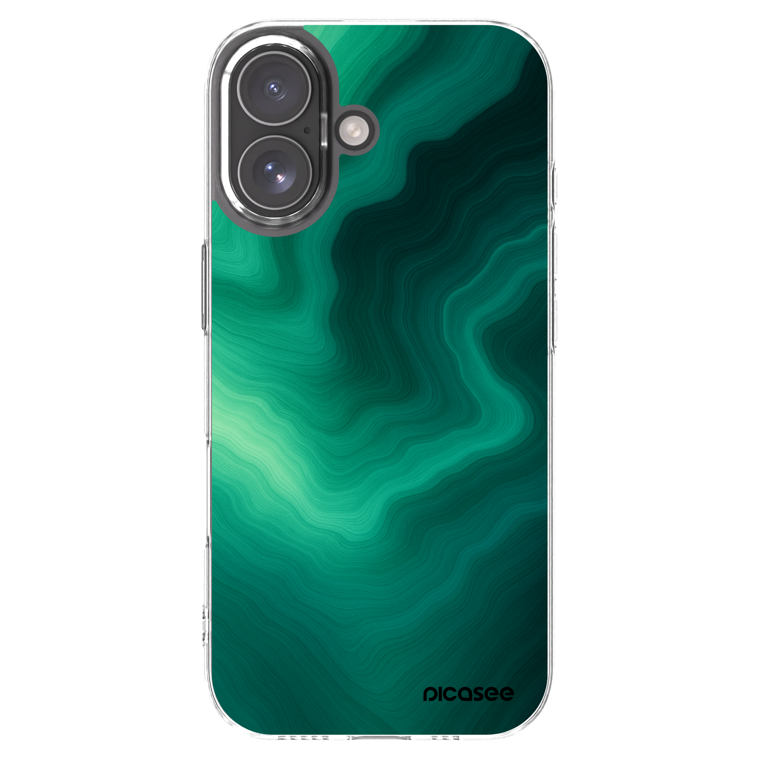 Picasee διαφανής θήκη σιλικόνης Apple iPhone 17 - Malachite