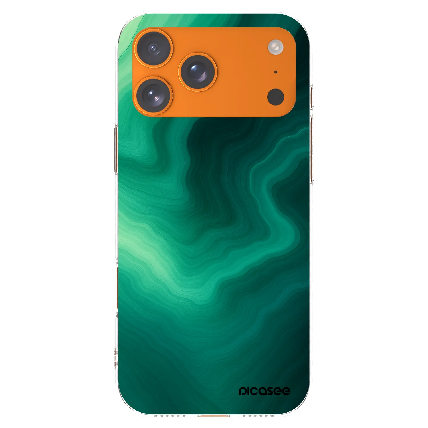 Picasee διαφανής θήκη σιλικόνης Apple iPhone 17 Pro Max - Malachite