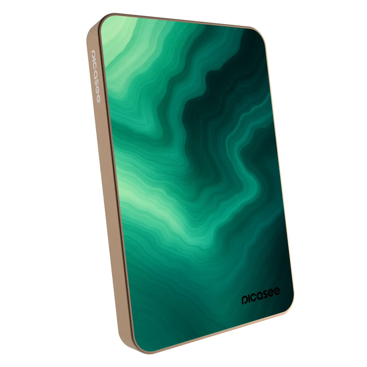 Picasee Powerbank με MagSafe 5 000 mAh Χρυσαφένιος - Malachite