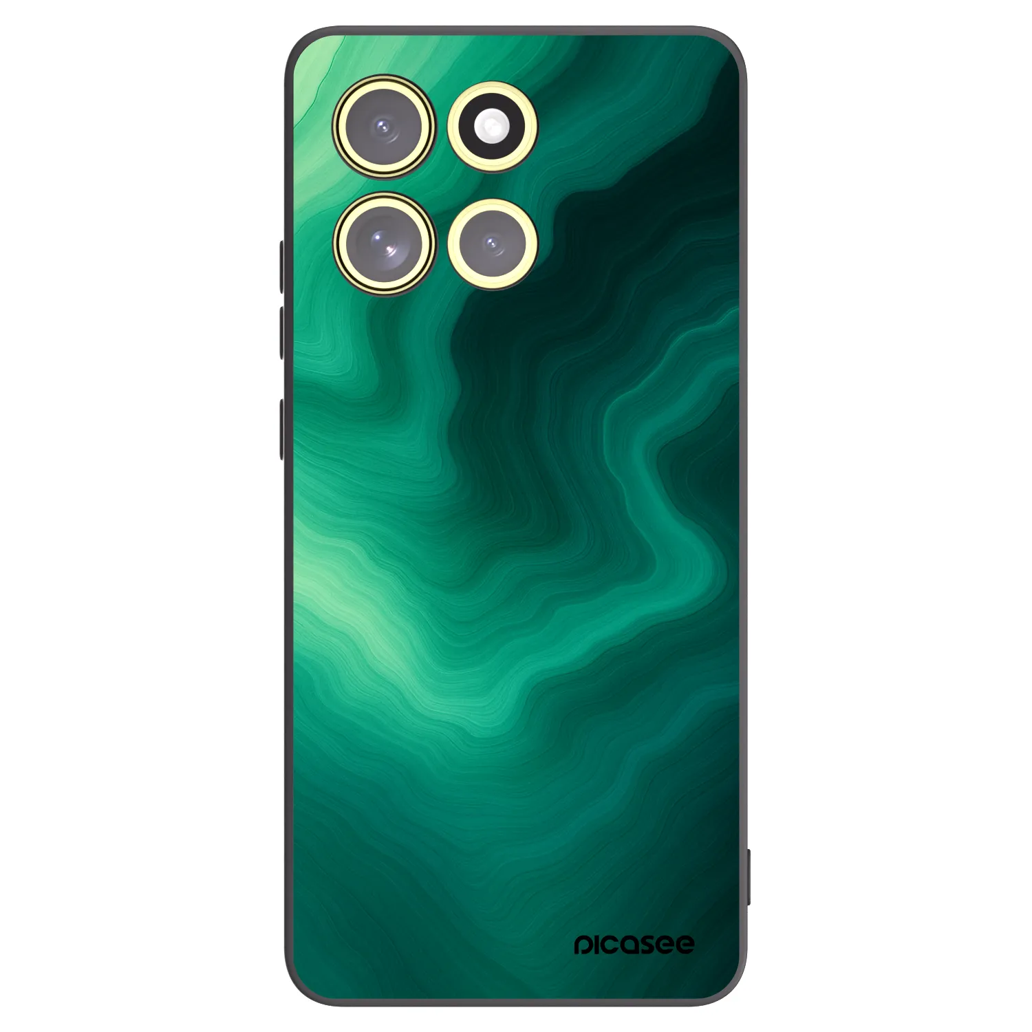 Picasee Μαύρη θήκη σιλικόνης για Motorola Moto G86 5G - Malachite