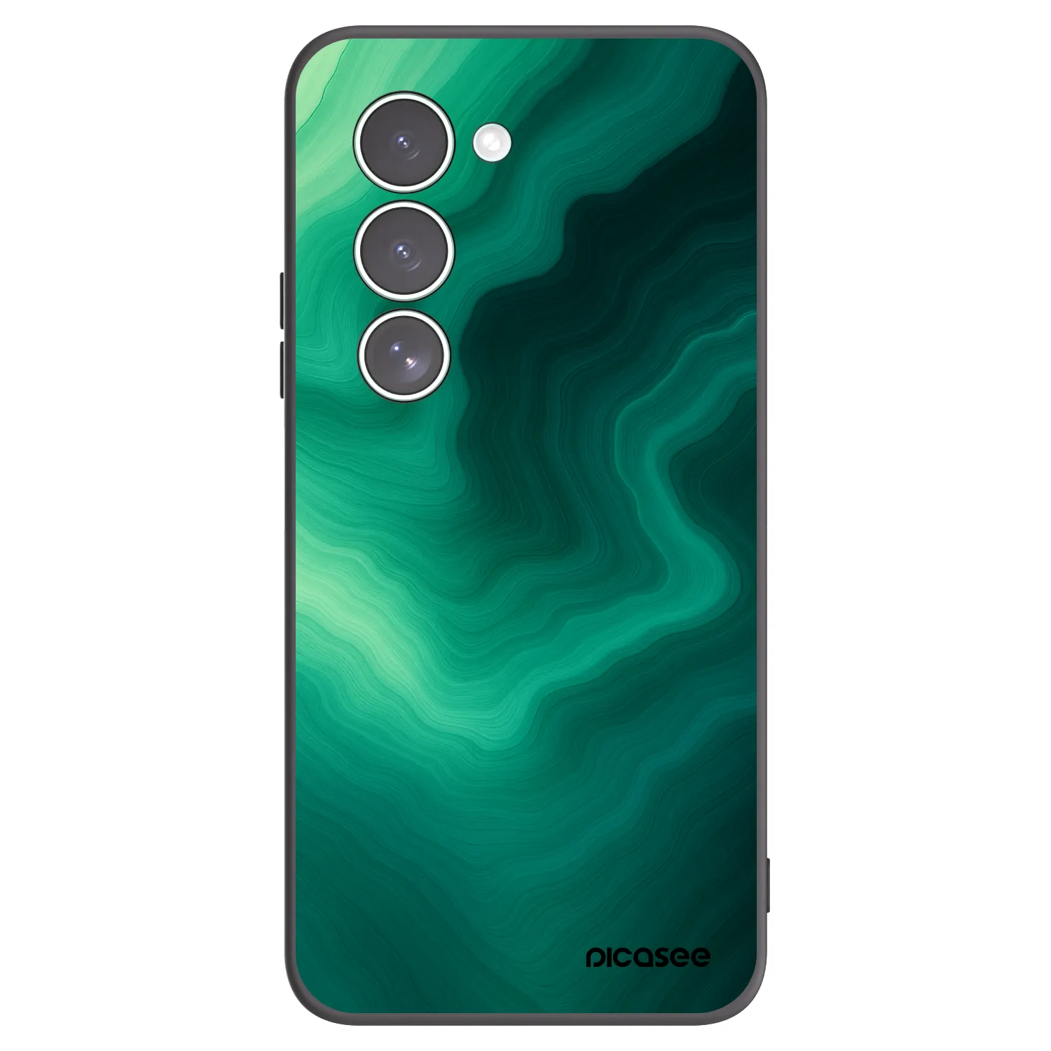 Picasee Μαύρη θήκη σιλικόνης για Xiaomi Redmi 15 5G - Malachite