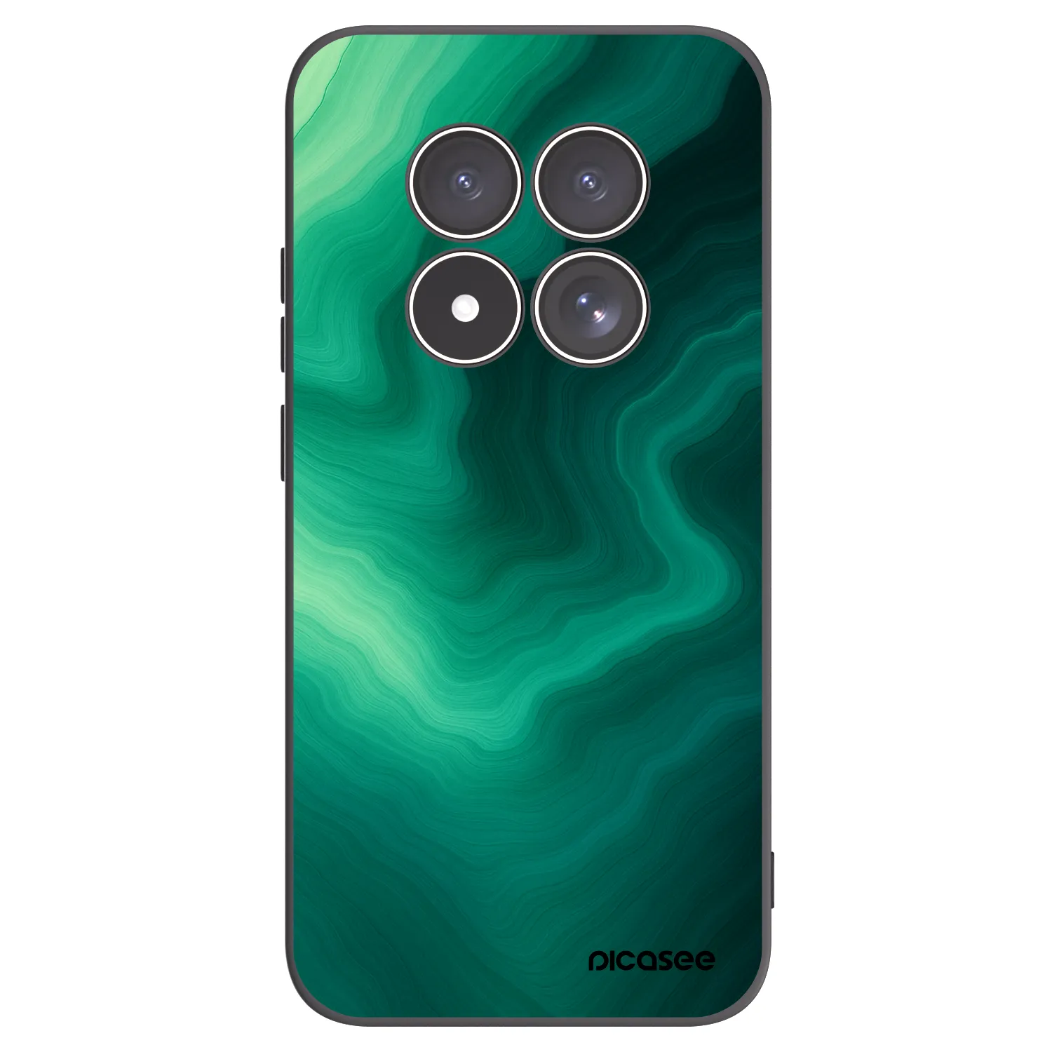 Picasee Μαύρη θήκη σιλικόνης για Xiaomi Redmi Note 15 Pro 4G - Malachite