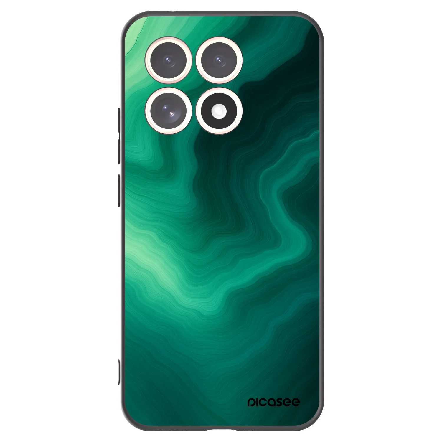 Picasee Μαύρη θήκη σιλικόνης για Xiaomi 15T - Malachite