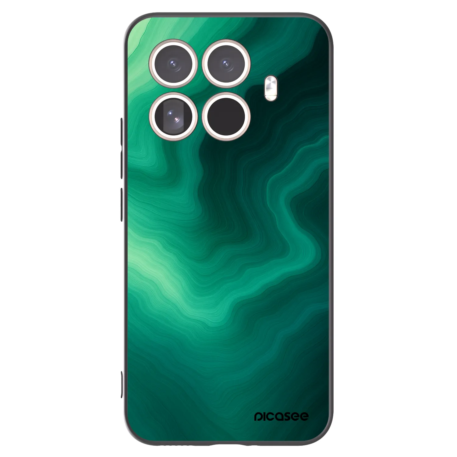Picasee Μαύρη θήκη σιλικόνης για Xiaomi 15T Pro - Malachite