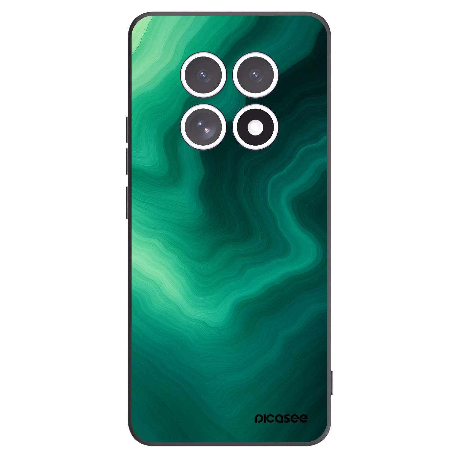 Picasee Μαύρη θήκη σιλικόνης για Xiaomi Redmi Note 15 - Malachite