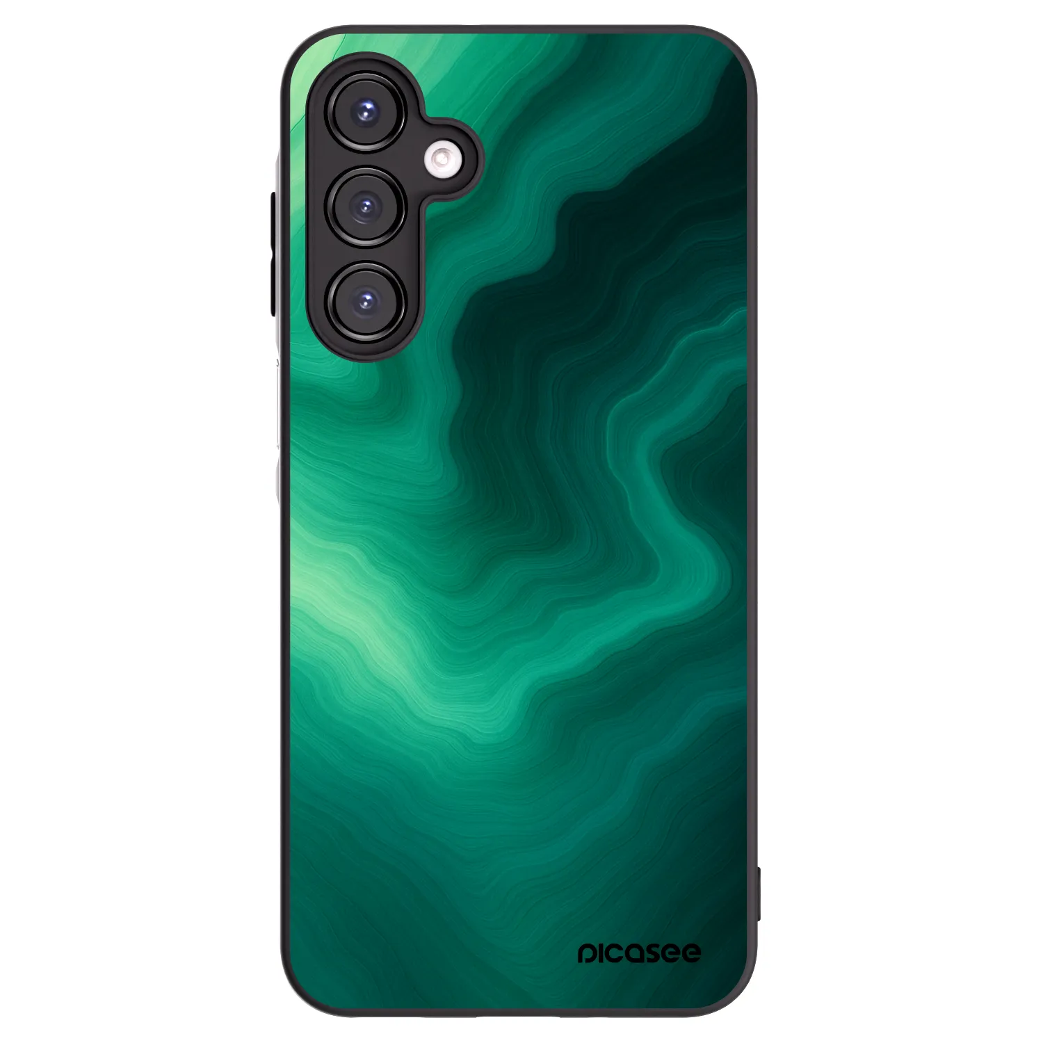 Picasee Μαύρη θήκη σιλικόνης για Samsung Galaxy A16 4G - Malachite