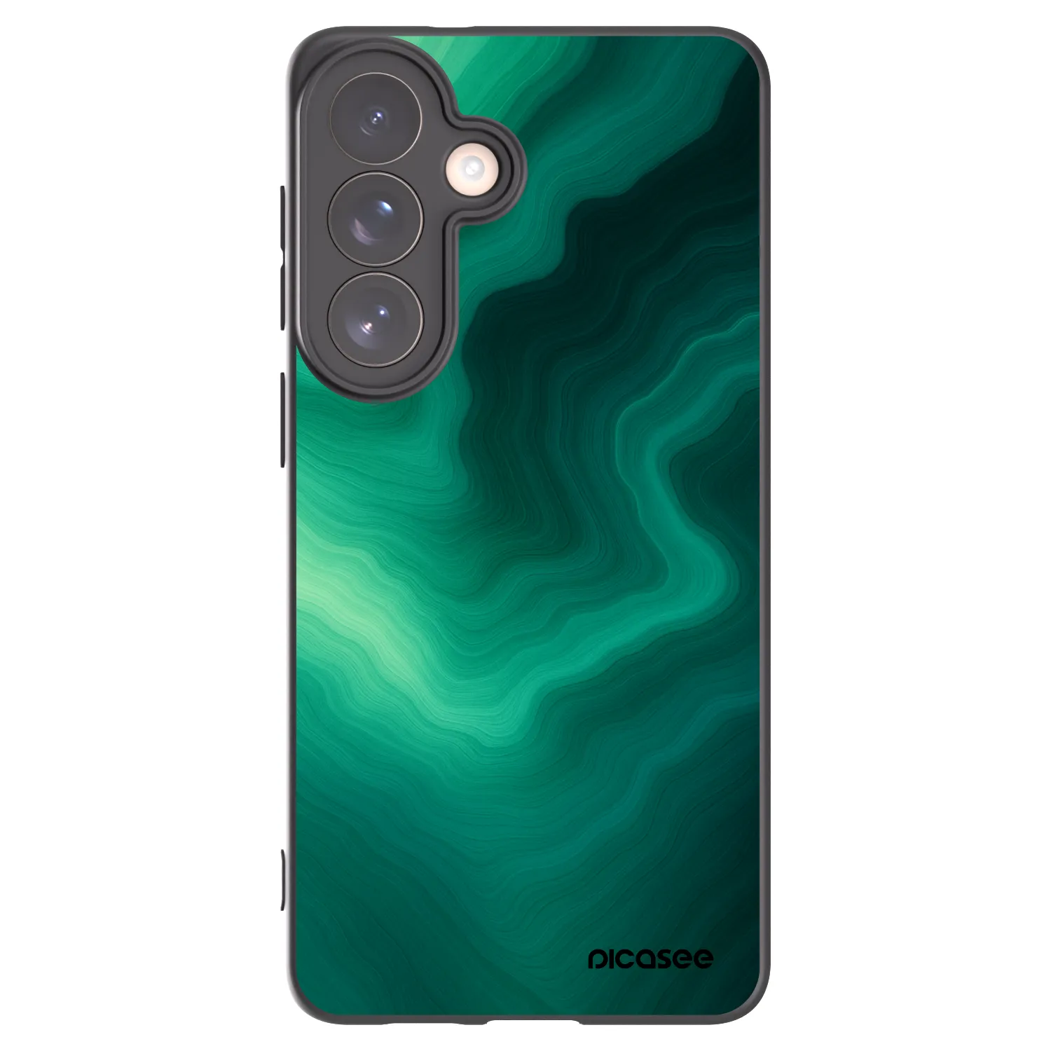 Picasee Μαύρη θήκη σιλικόνης για Samsung Galaxy S26+ - Malachite