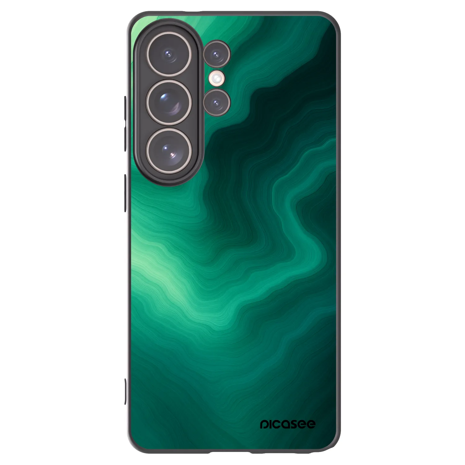 Picasee Μαύρη θήκη σιλικόνης για Samsung Galaxy S26 Ultra - Malachite