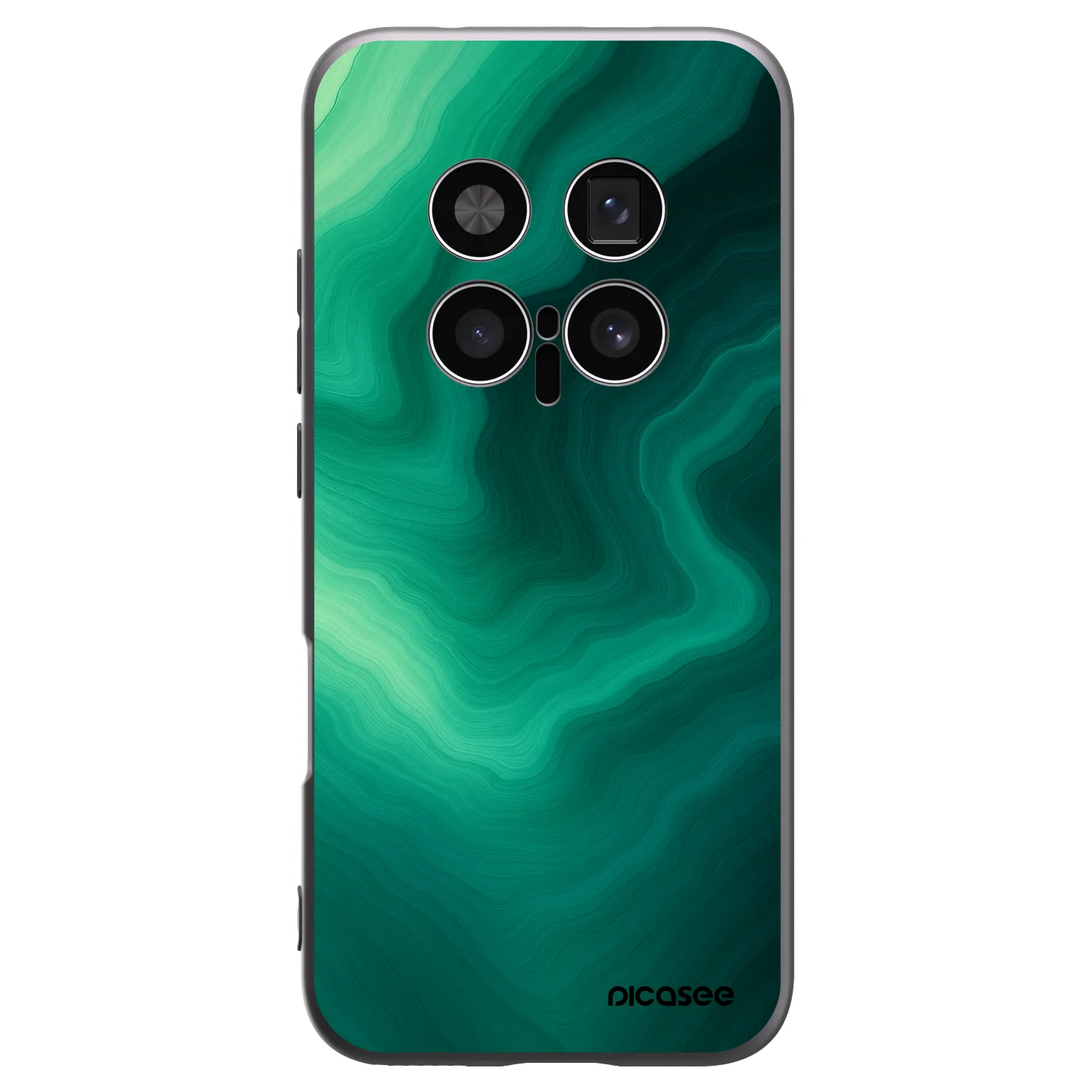 Picasee Μαύρη θήκη σιλικόνης για Honor Magic8 Pro 5G - Malachite
