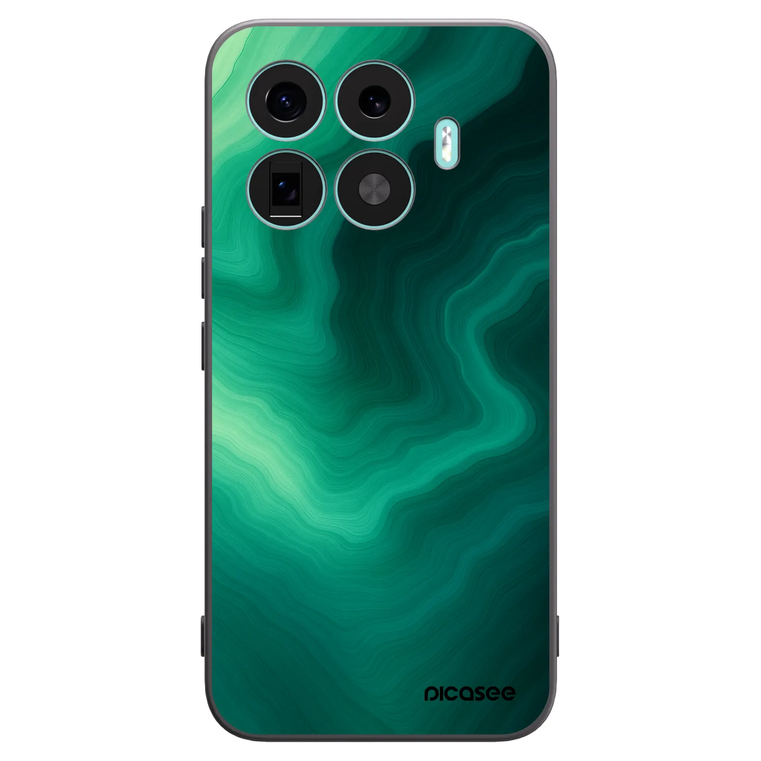Picasee Μαύρη θήκη σιλικόνης για Xiaomi 17T Pro - Malachite