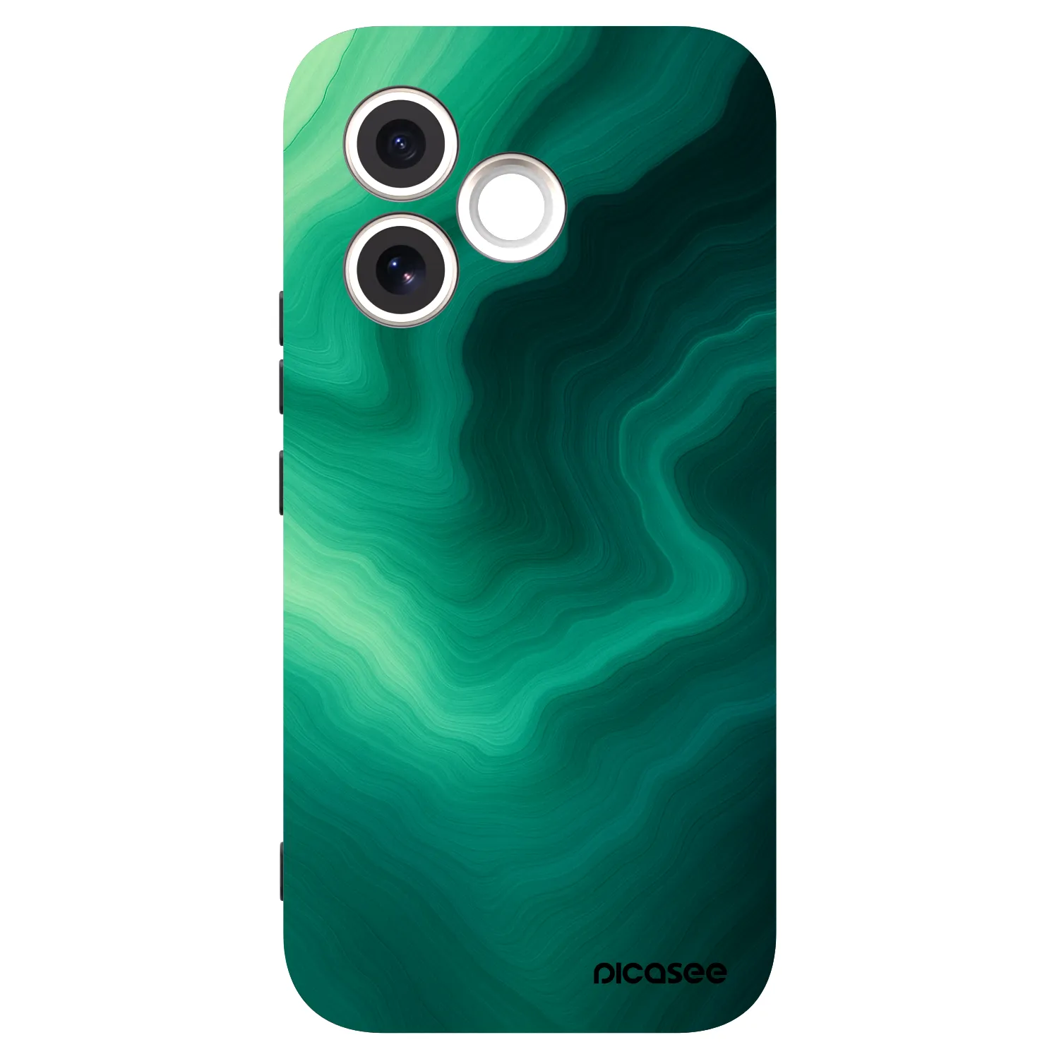 Picasee Μαύρη θήκη σιλικόνης για Honor 600 Lite - Malachite