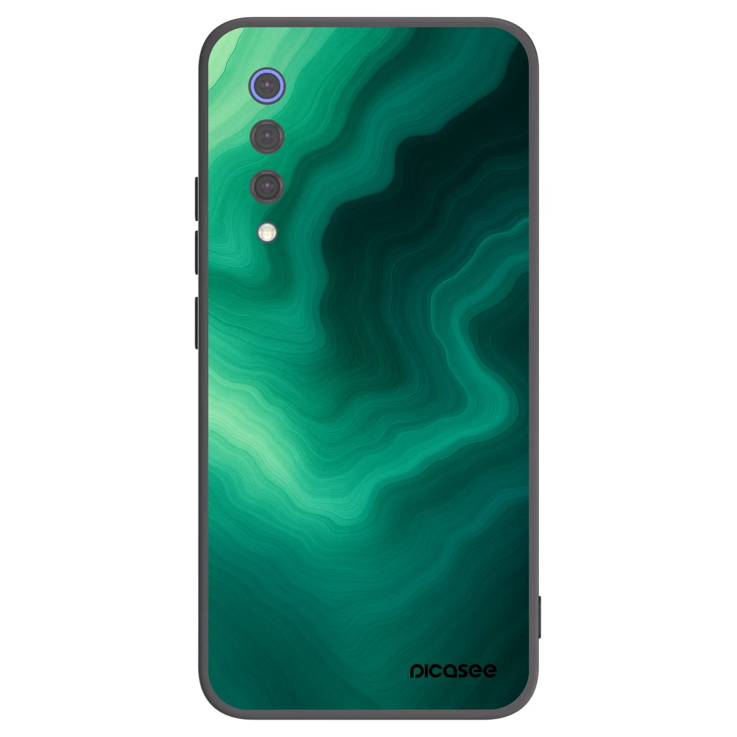 Picasee Μαύρη θήκη σιλικόνης για Xiaomi Mi 9 SE - Malachite