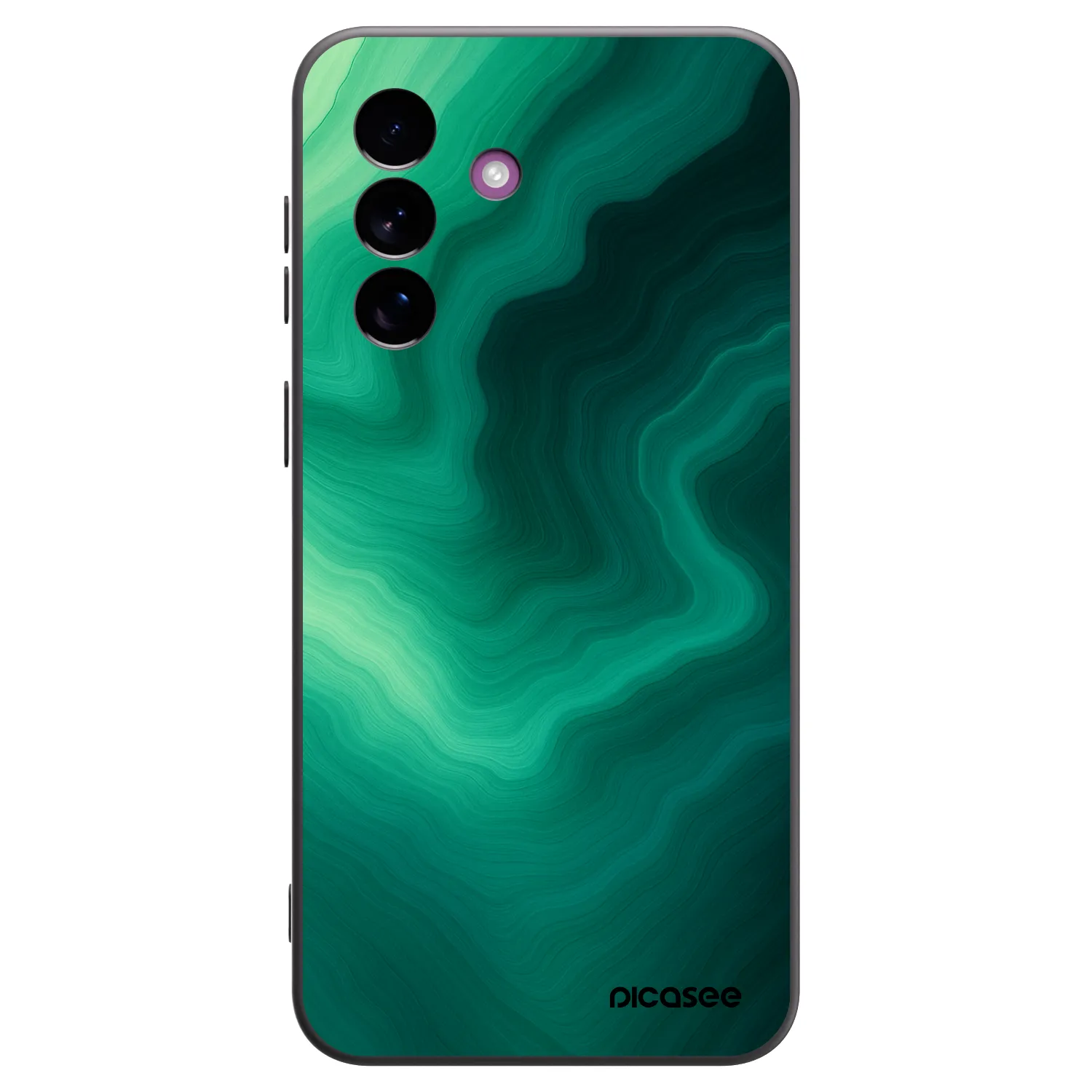 Picasee Μαύρη θήκη σιλικόνης για Samsung Galaxy A37 - Malachite