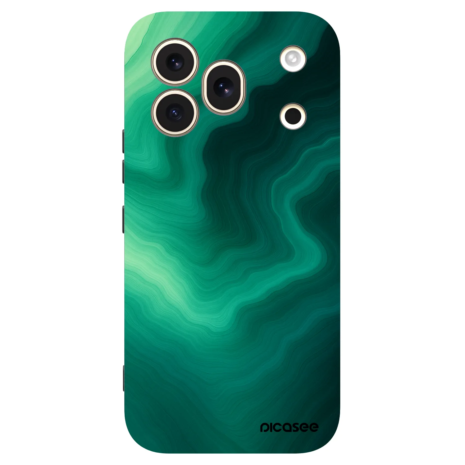 Picasee Μαύρη θήκη σιλικόνης για Honor 600 Pro - Malachite