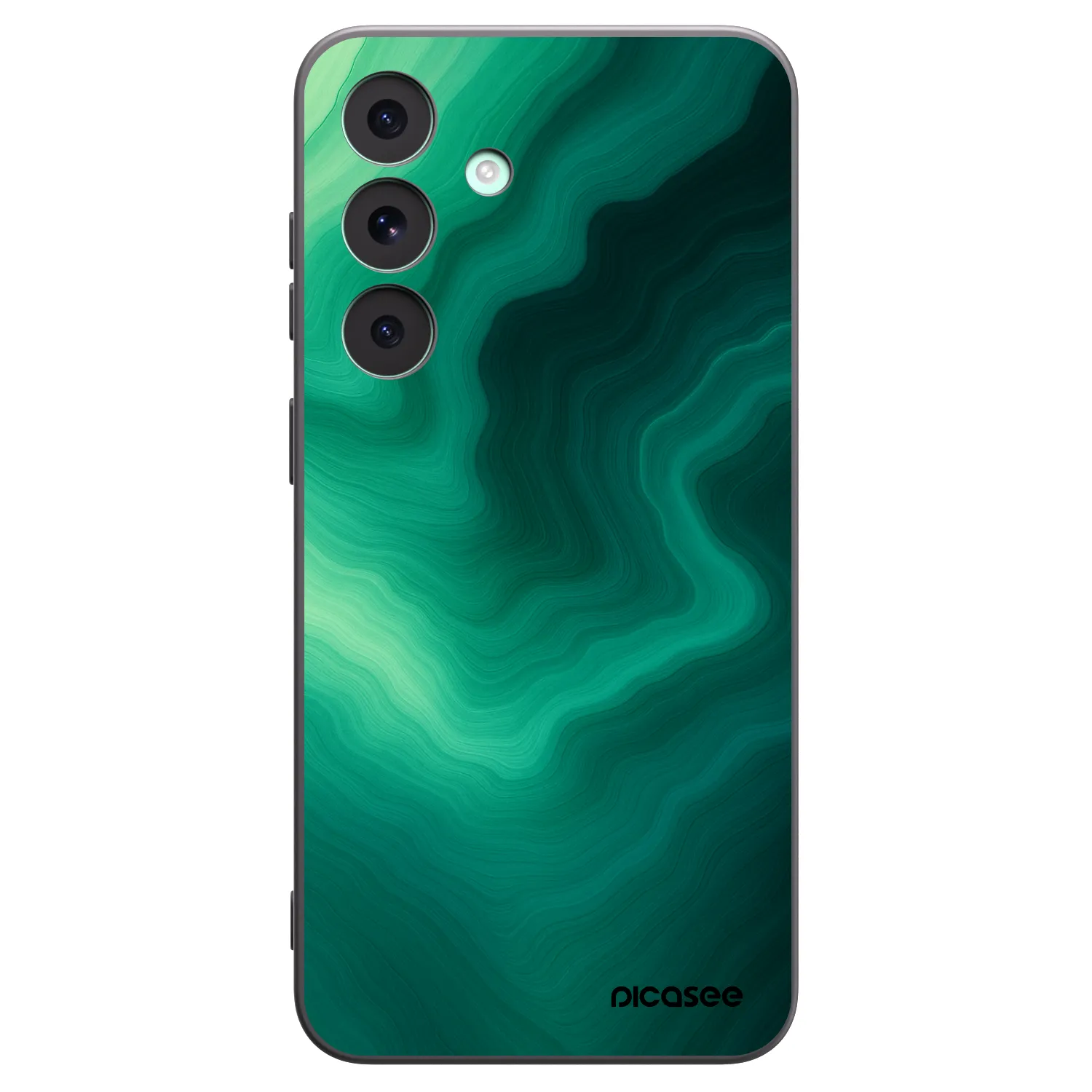 Picasee Μαύρη θήκη σιλικόνης για Samsung Galaxy S26 FE - Malachite