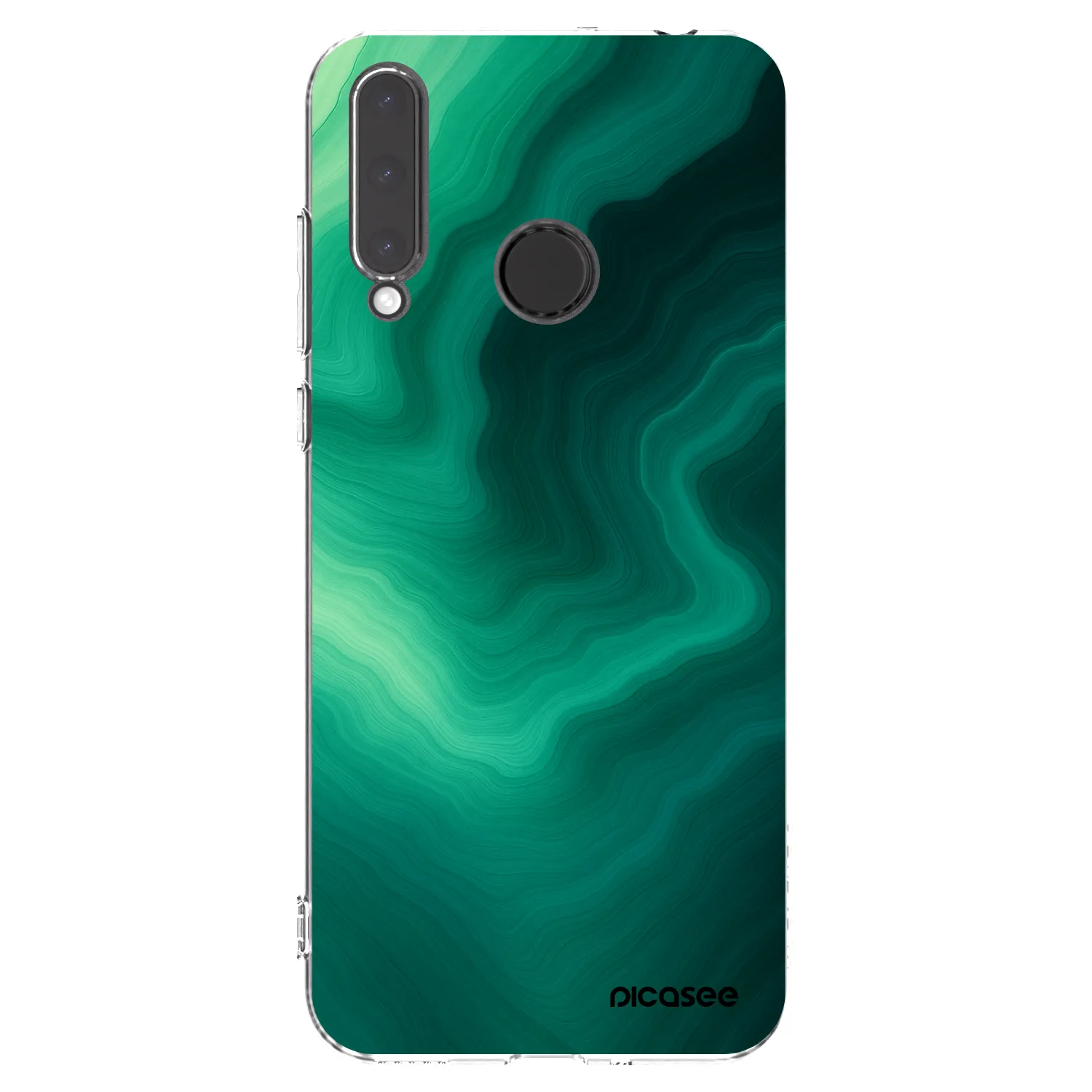 Picasee διαφανής θήκη σιλικόνης Honor 20 Lite - Malachite