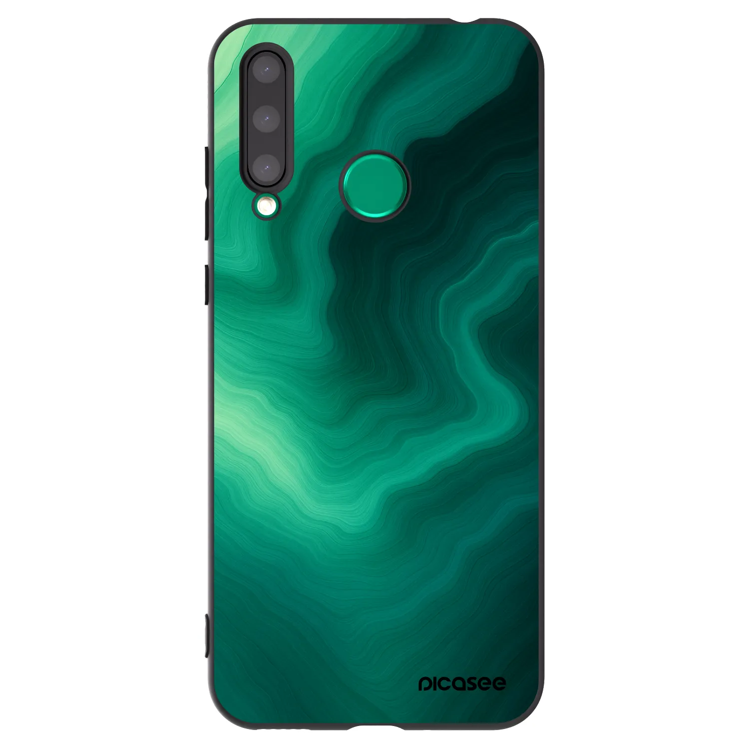 Picasee Μαύρη θήκη σιλικόνης για Honor 20 Lite - Malachite