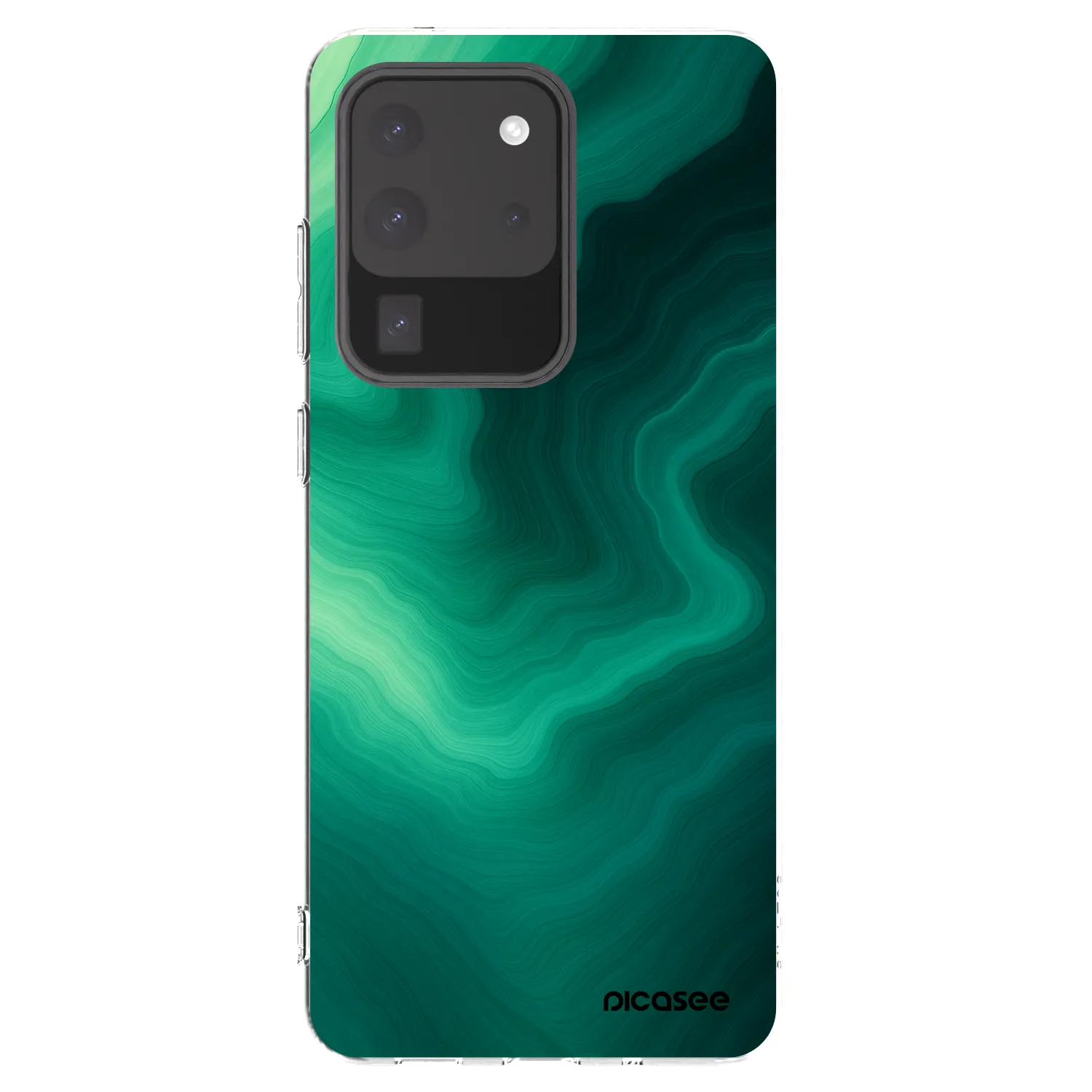 Picasee διαφανής θήκη σιλικόνης Samsung Galaxy S20 Ultra 5G G988F - Malachite