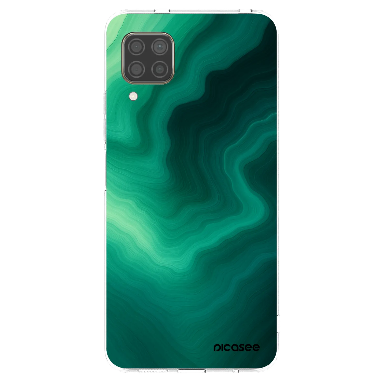 Picasee διαφανής θήκη σιλικόνης Huawei P40 Lite - Malachite