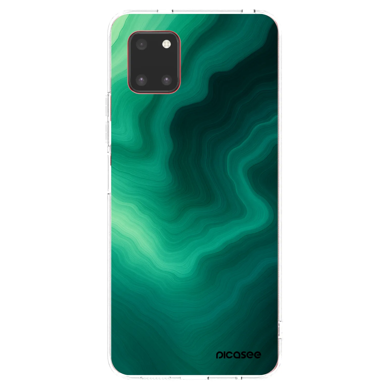 Picasee διαφανής θήκη σιλικόνης Samsung Galaxy Note 10 Lite N770F - Malachite
