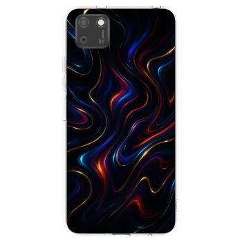Picasee διαφανής θήκη σιλικόνης Huawei Y5P - Noir