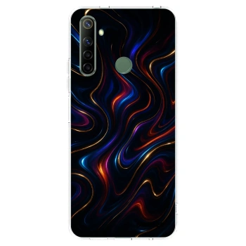 Picasee διαφανής θήκη σιλικόνης Realme 6i - Noir