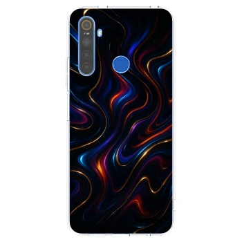Picasee διαφανής θήκη σιλικόνης Realme 5 - Noir