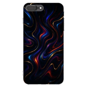 Picasee διαφανής θήκη σιλικόνης Apple iPhone 8 Plus - Noir